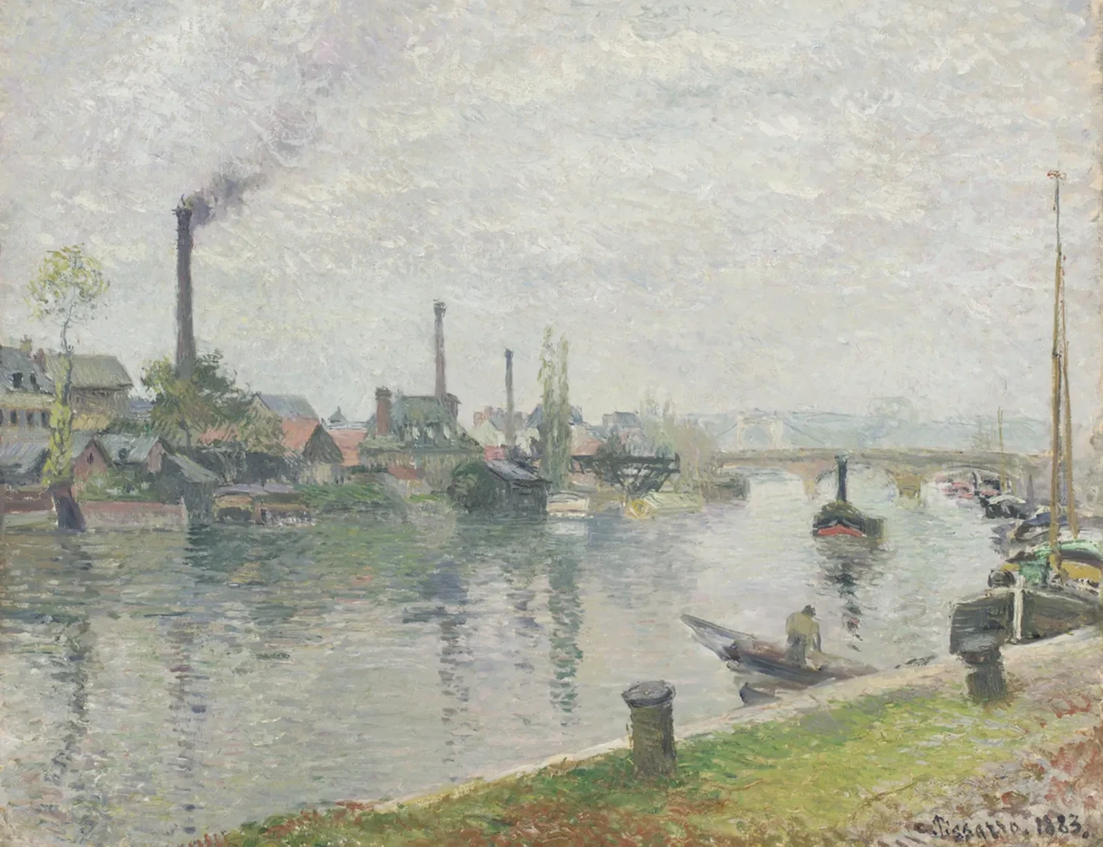 L'Île Lacroix à Rouen, Camille Pissarro