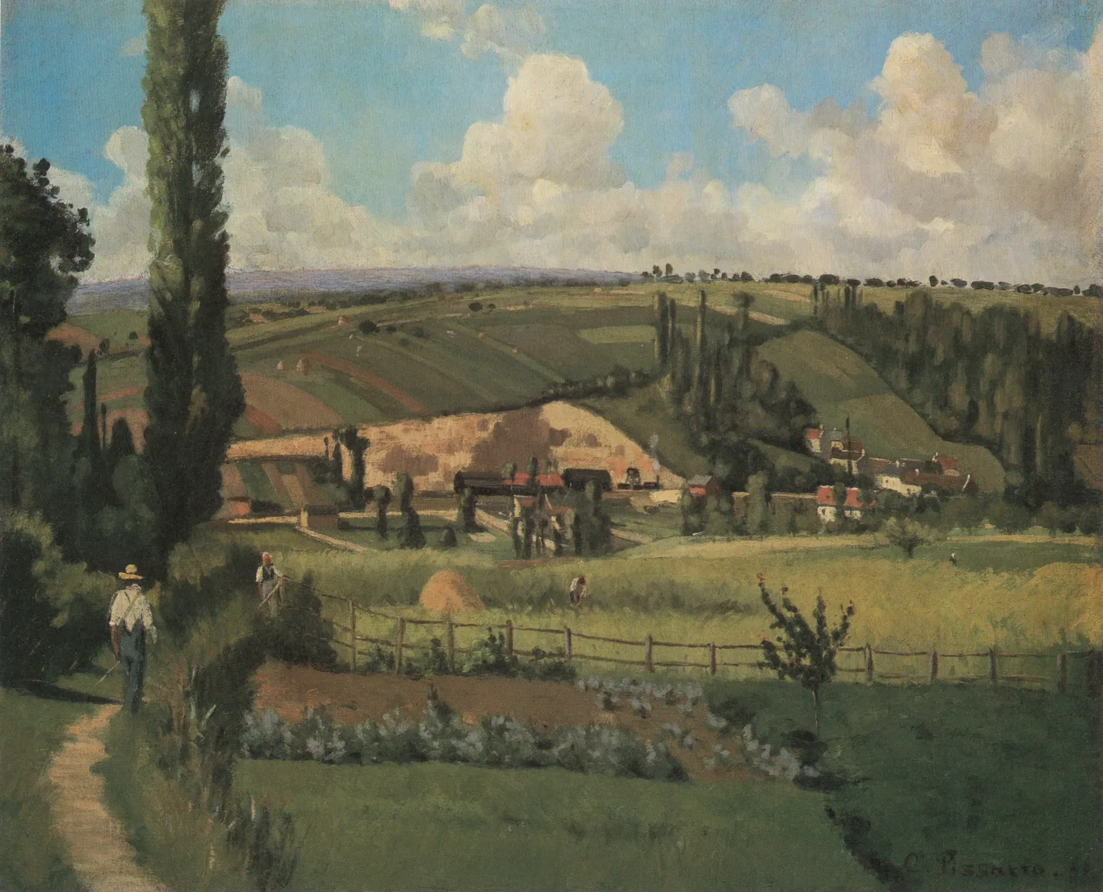 Landscape at Les Pâtis, Pontoise, Camille Pissarro