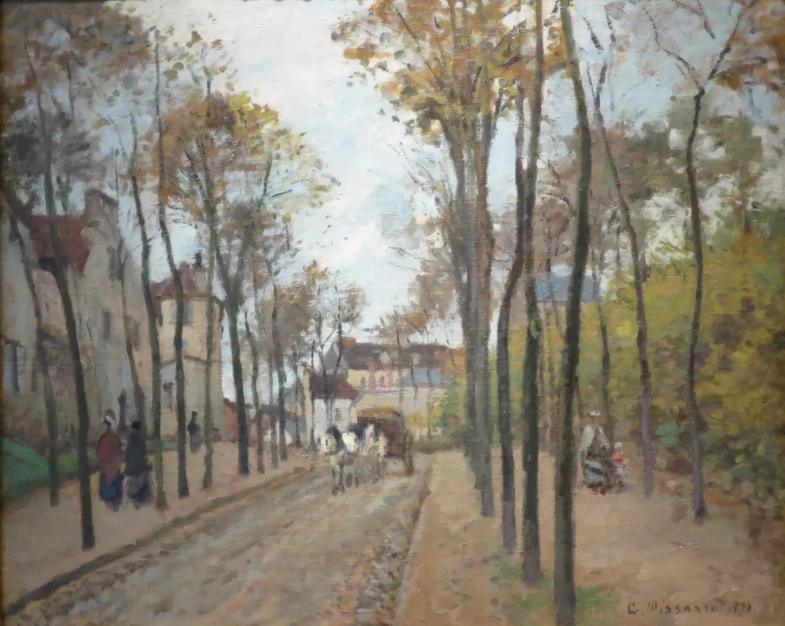 Le boulevard des Fossés, Pontoise, Camille Pissarro