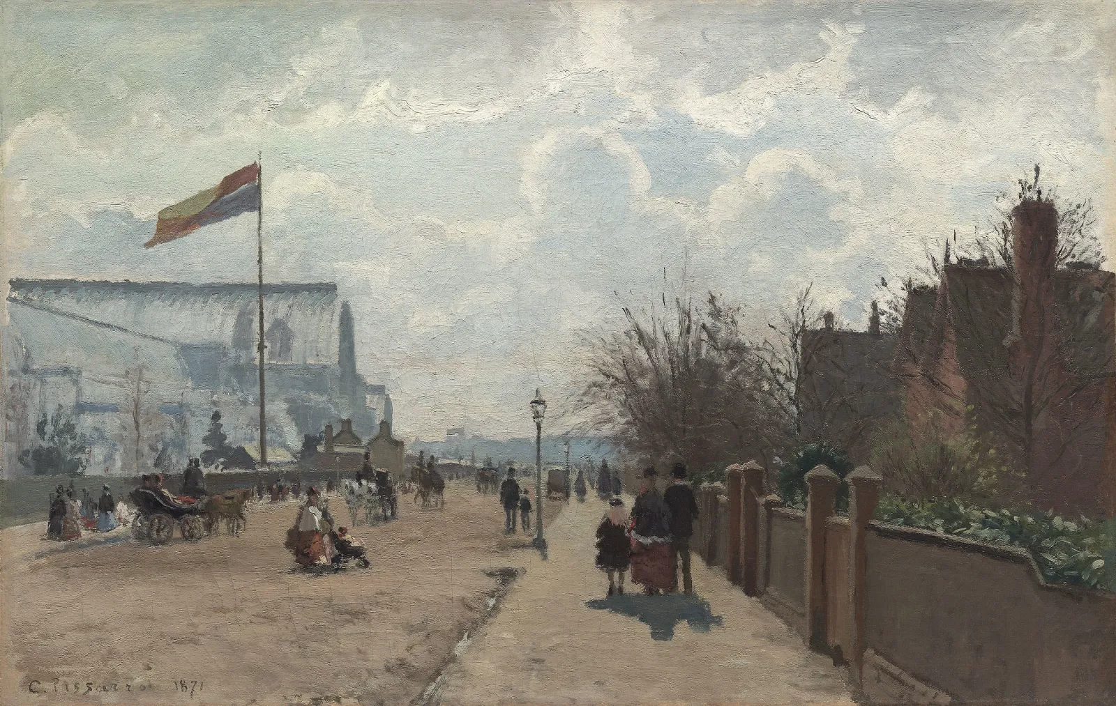 Le Crystal Palace, Londres, Camille Pissarro