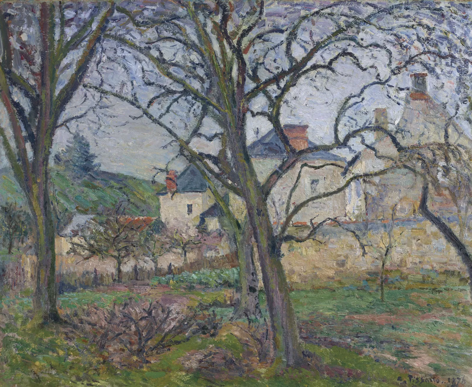 Le jardin de Maubuisson, vu vers la côte Saint-Denis, Pontoise, Camille Pissarro
