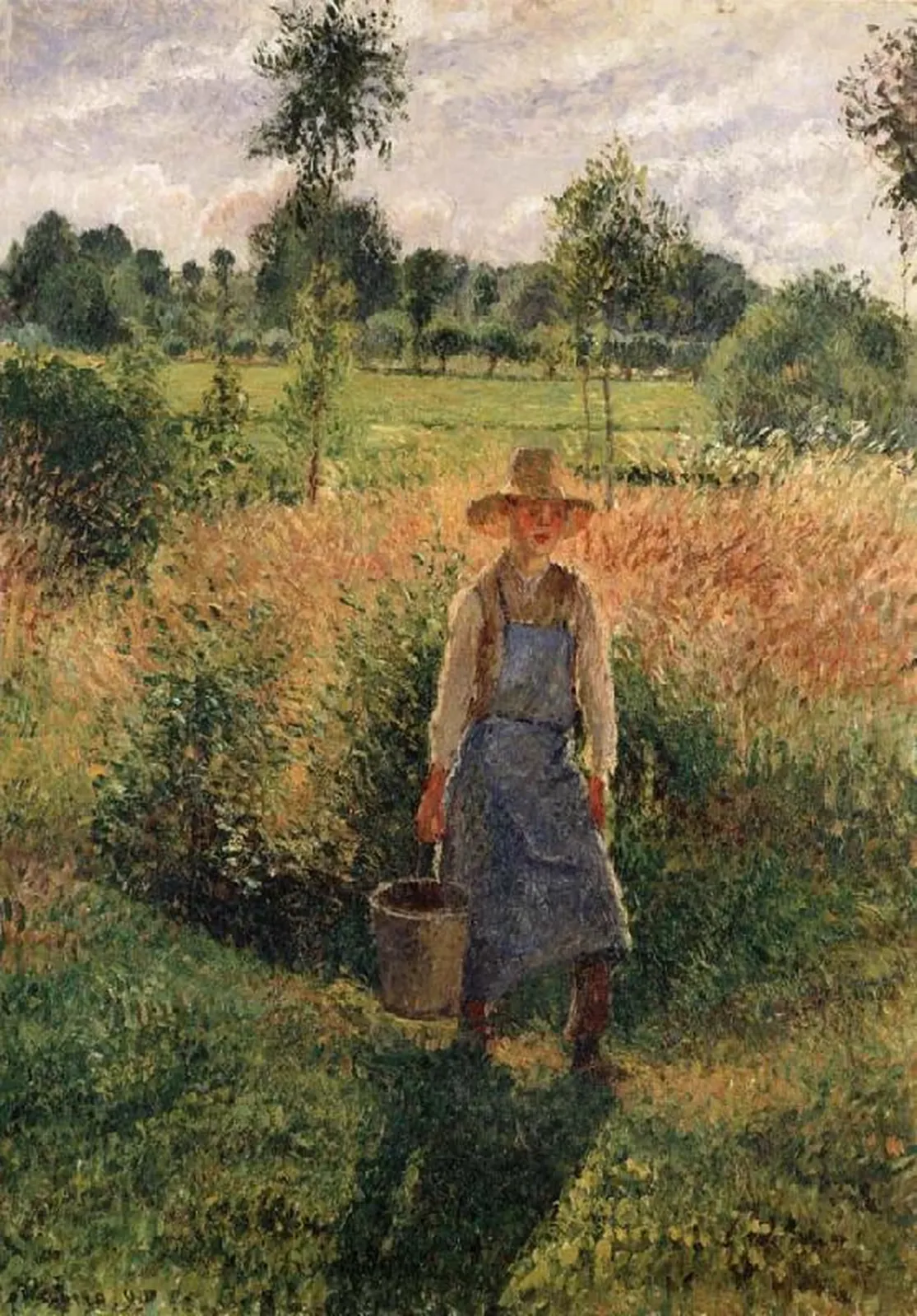 Le Jardinier, Soleil d’après-midi, Eragny, Camille Pissarro