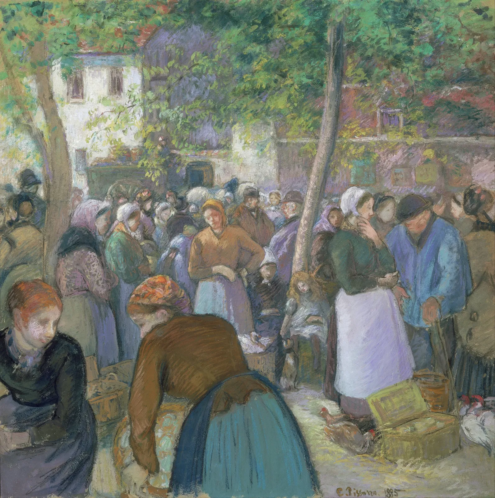 Le marché de Gisors, Camille Pissarro