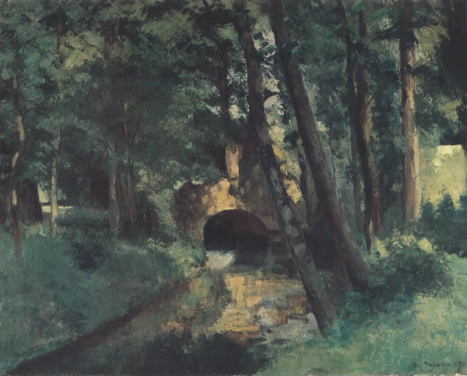 Le Petit Pont, Pontoise, Camille Pissarro