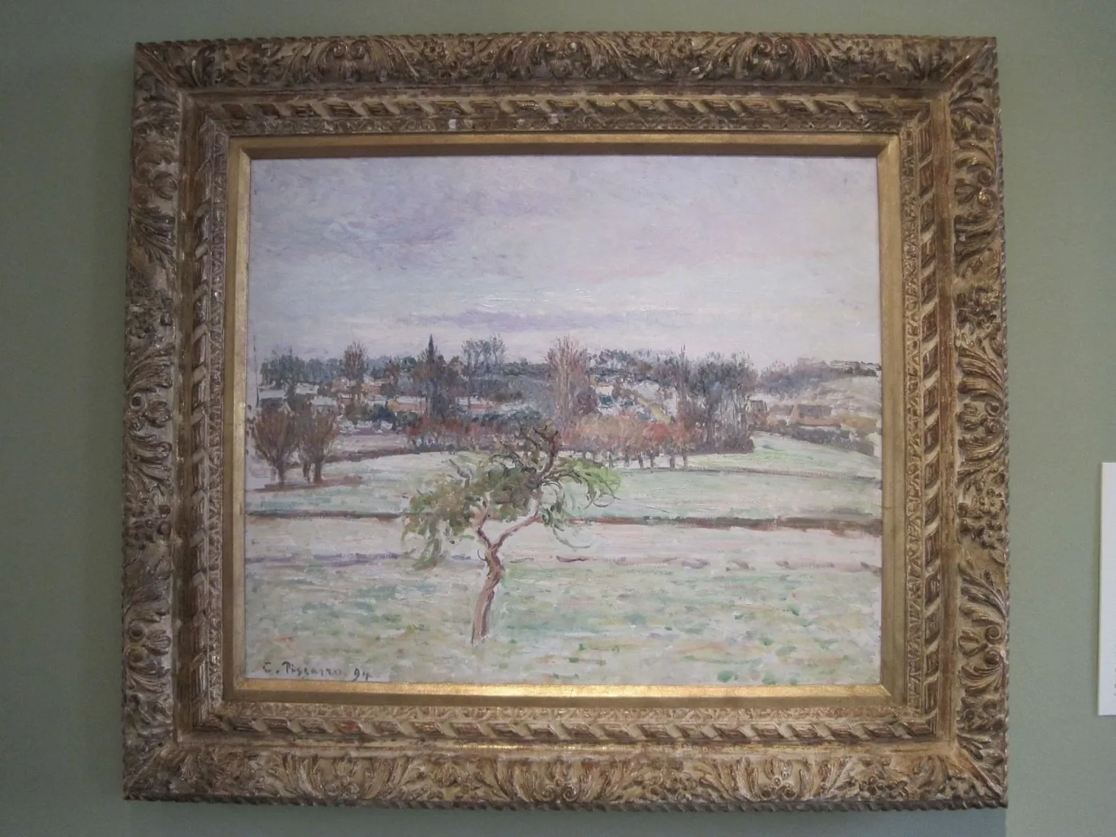 Le Pommier, effet de neige à Éragny, Camille Pissarro