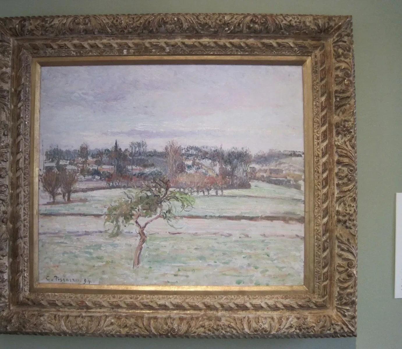 Le Pommier, effet de neige à Éragny, Camille Pissarro