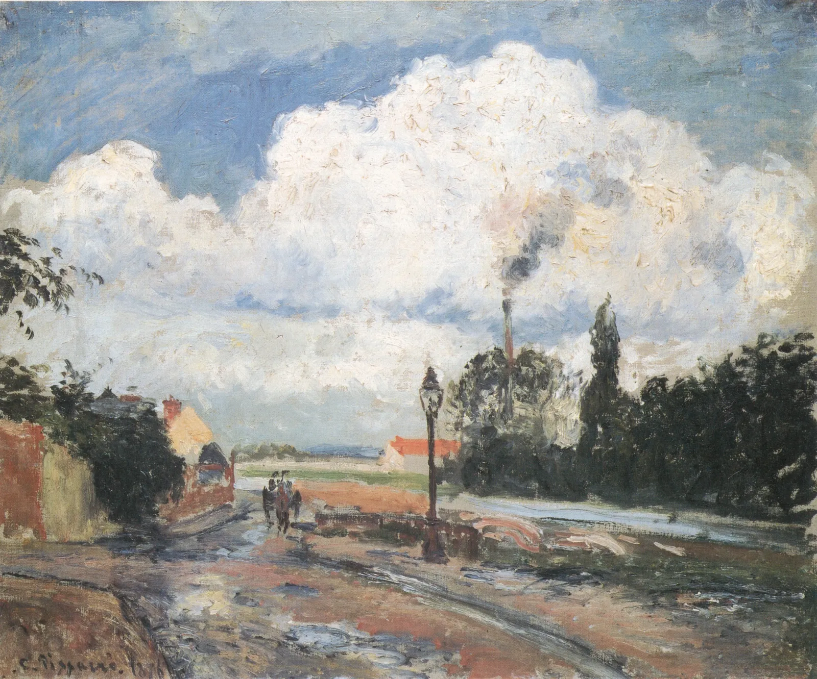 Le Quai du Pothuis à Pontoise après la pluie, Camille Pissarro