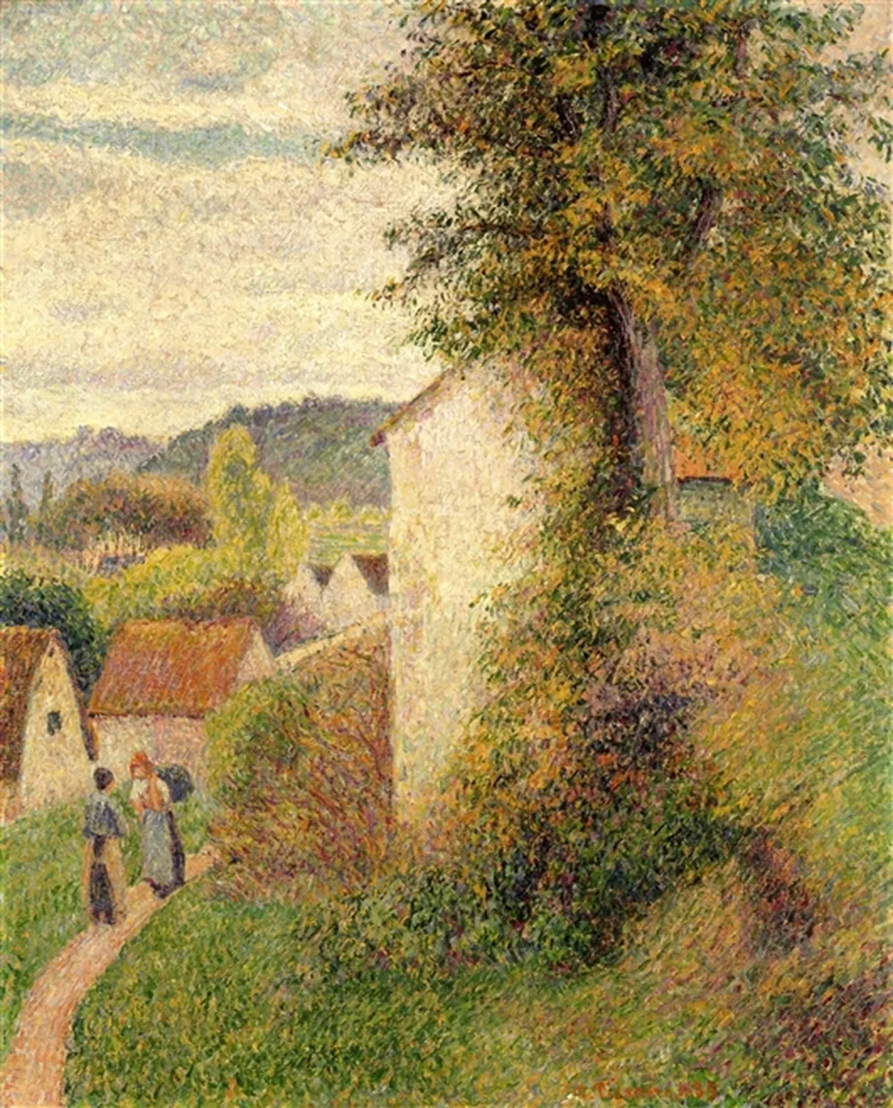 Le Sentier, Femmes causant, Camille Pissarro