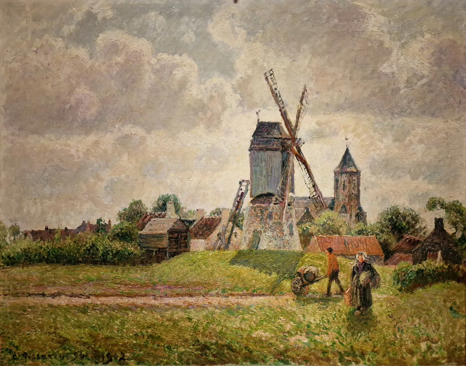 Le vieux moulin de Knokke, Camille Pissarro