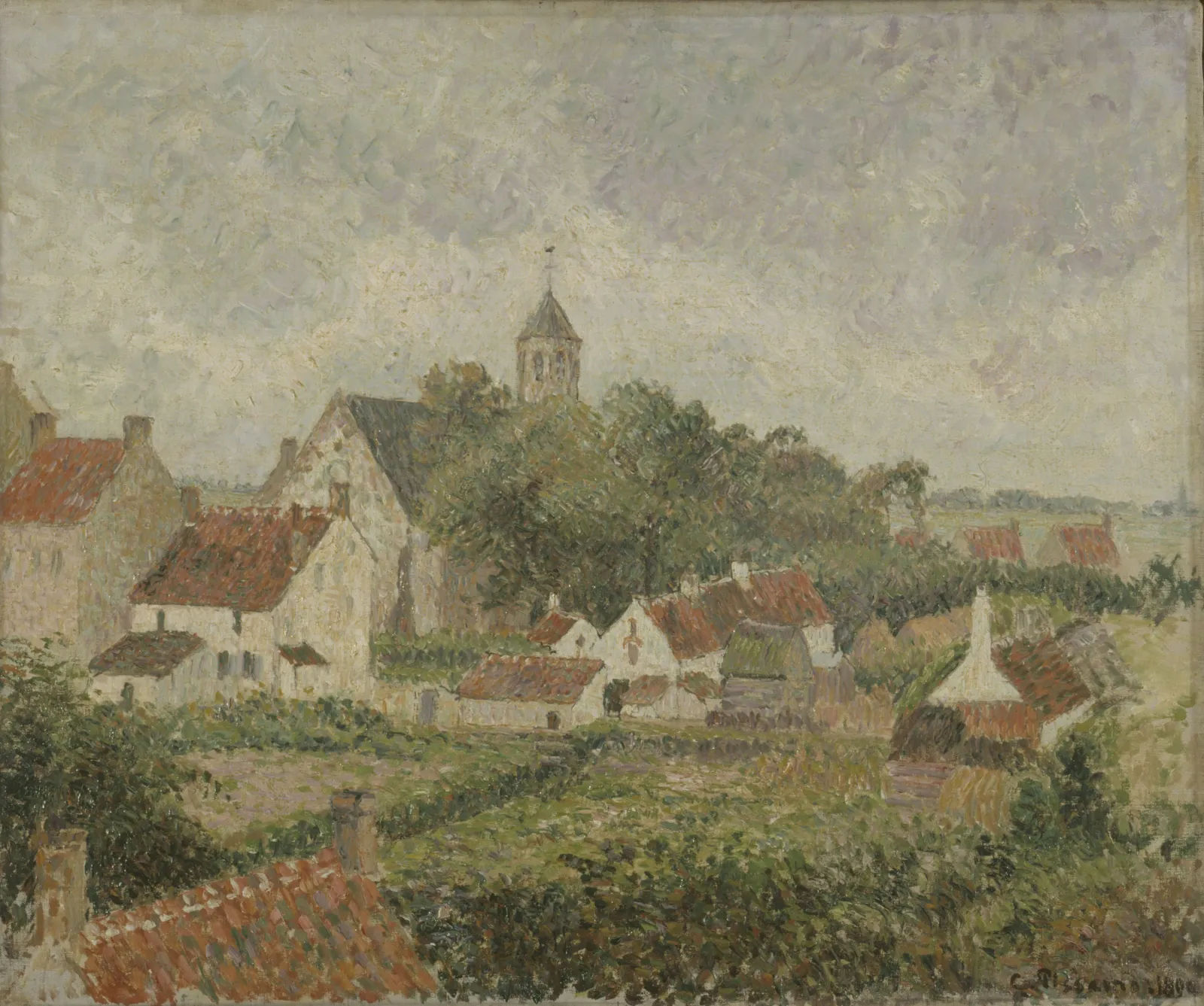 Le village de Knocke, Camille Pissarro