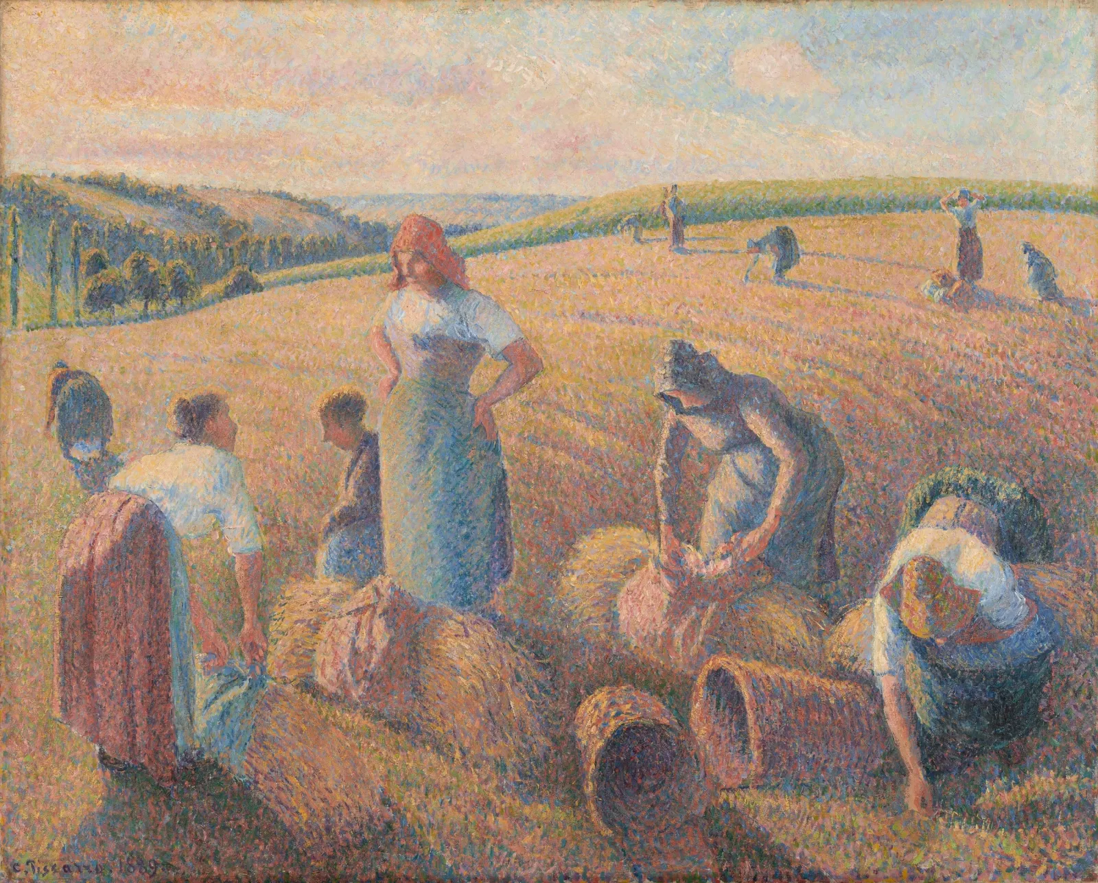 Les glaneuses, Camille Pissarro