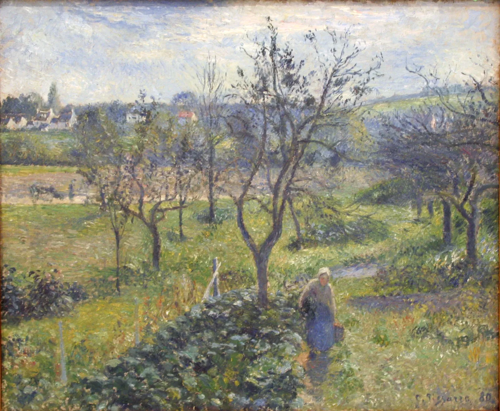 Les Jardins du Valhermeil,Auvers-sur-Oise, Camille Pissarro