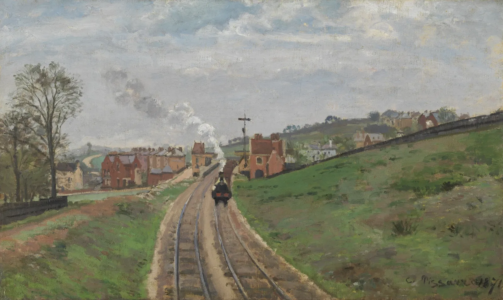 Lordship Lane Station, Dulwich, Camille Pissarro