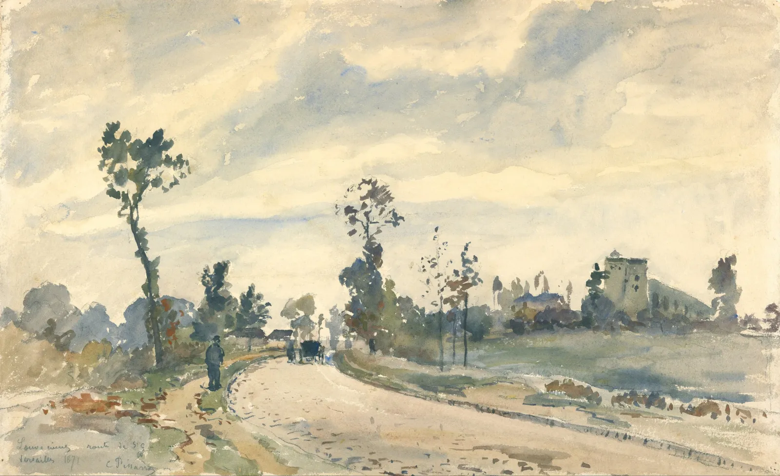 Louveciennes, Route de Saint-Germain, Camille Pissarro