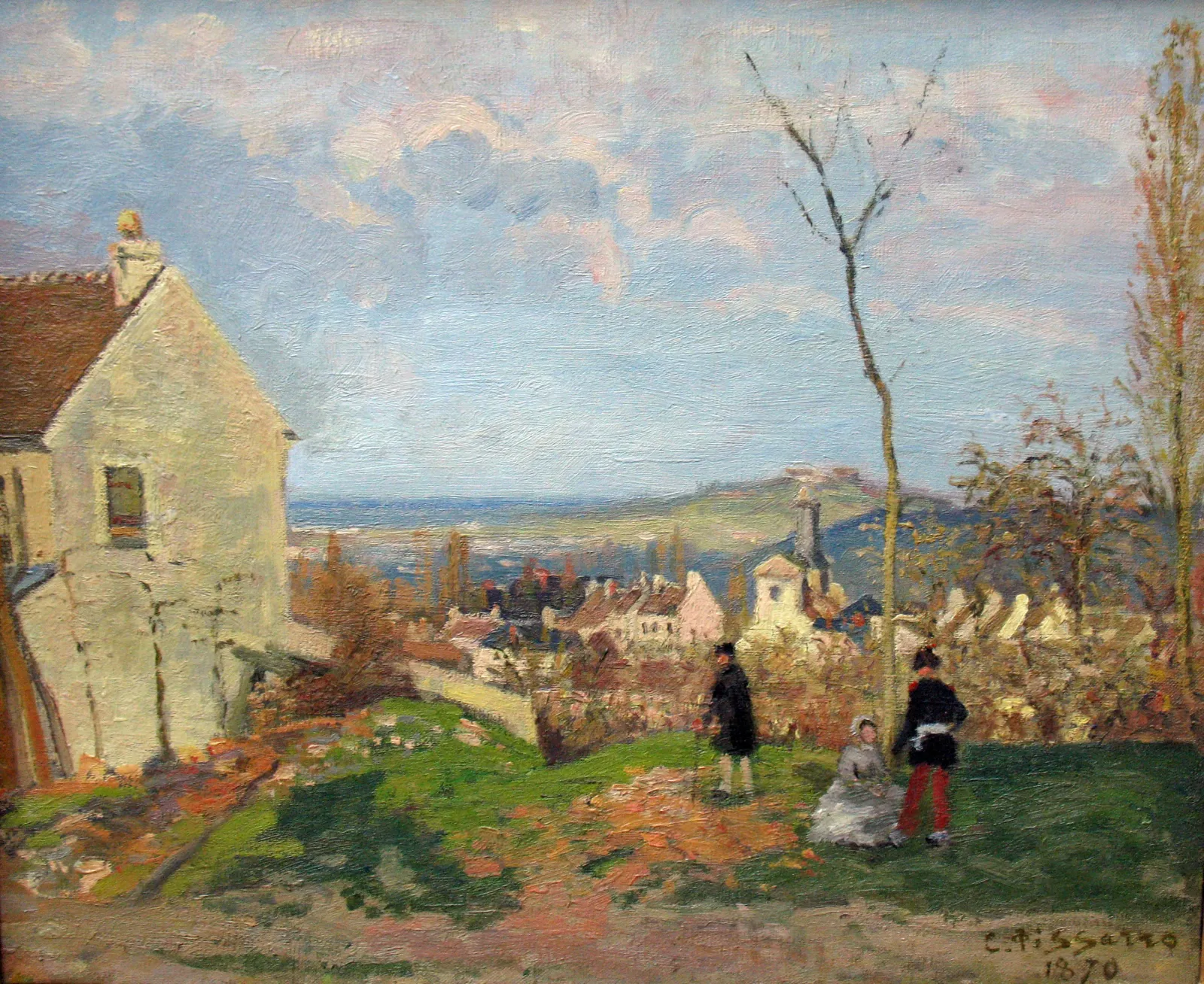 Louveciennes with Mont Valérien in the Background, Camille Pissarro