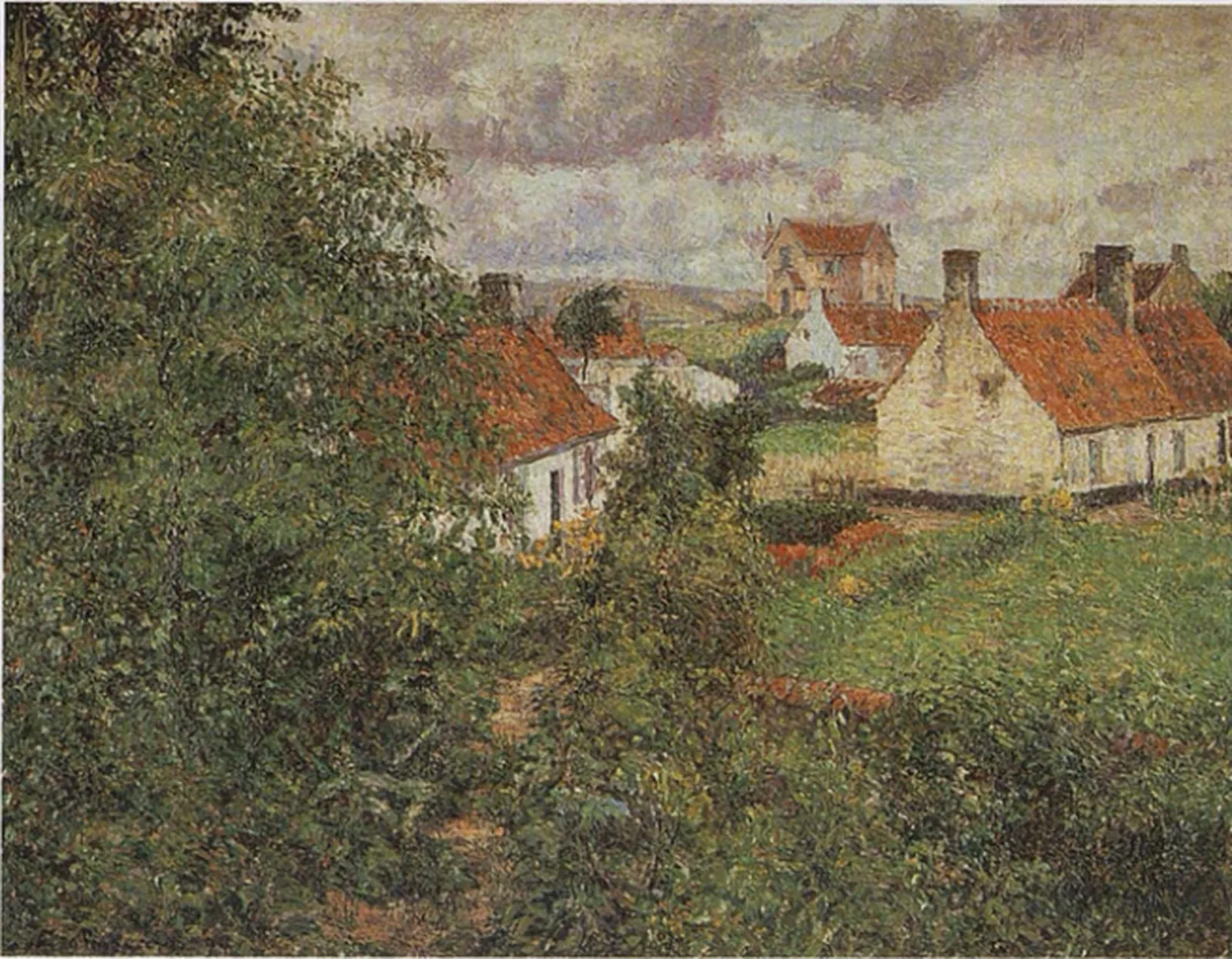 Maisons à Knokke, Camille Pissarro