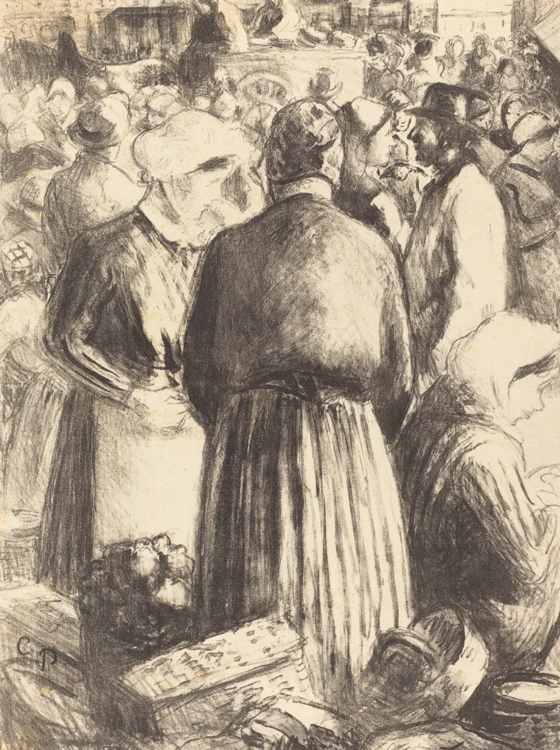 Marche a Pontoise, Camille Pissarro