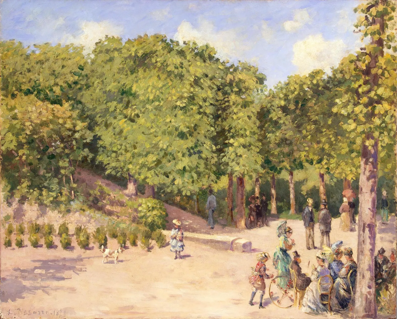 Parc de la ville à Pontoise, Camille Pissarro