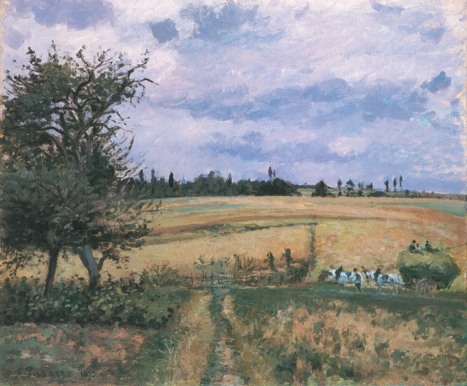 Paysage à Pontoise, Camille Pissarro