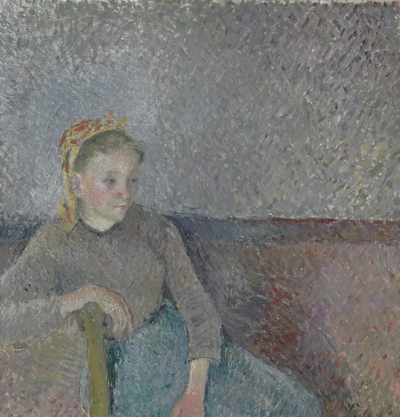 Paysanne assise, Camille Pissarro