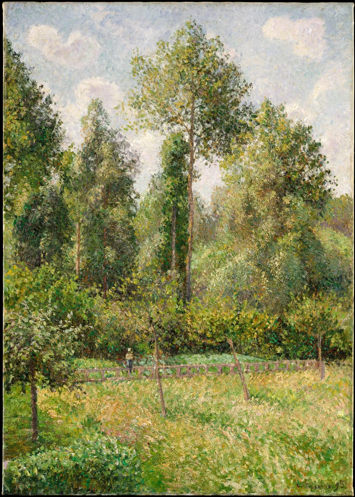 Poplars, Éragny, Camille Pissarro