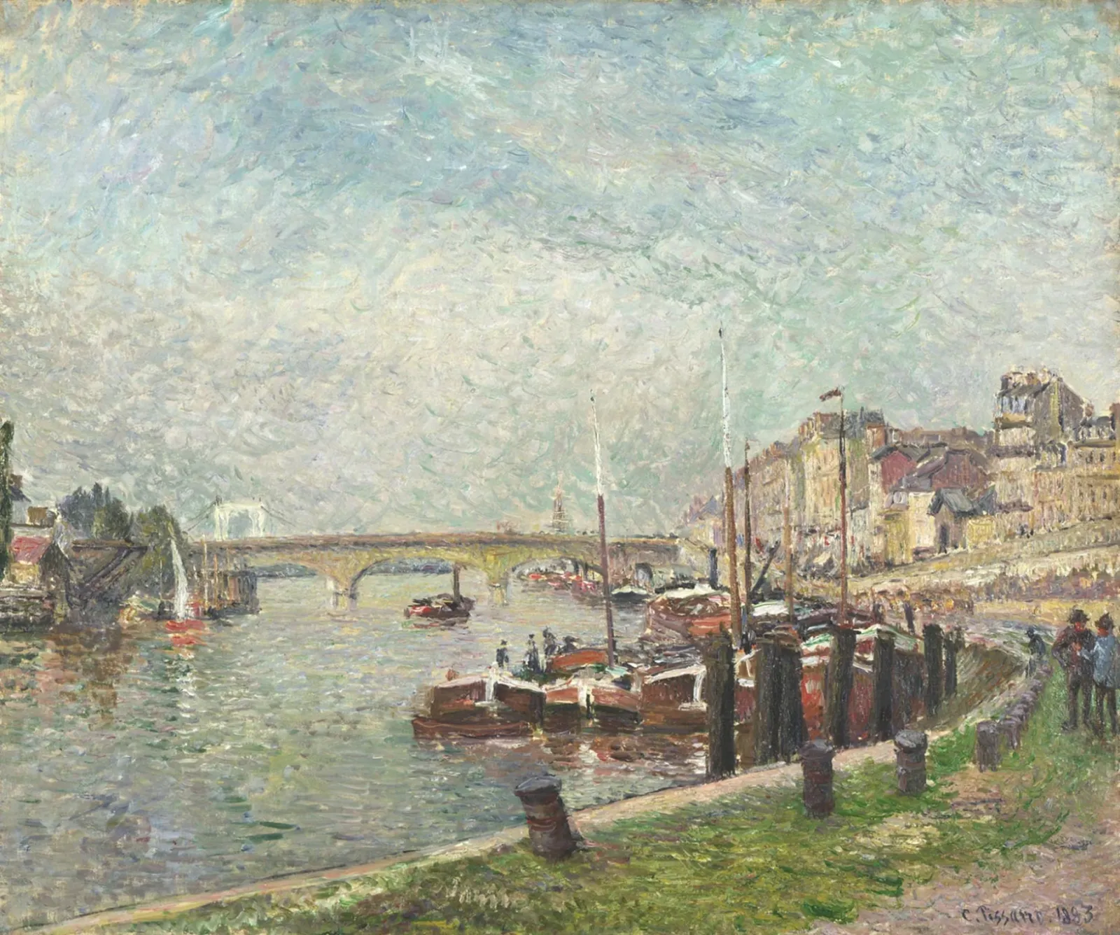 Quai Napoléon, Rouen, Camille Pissarro