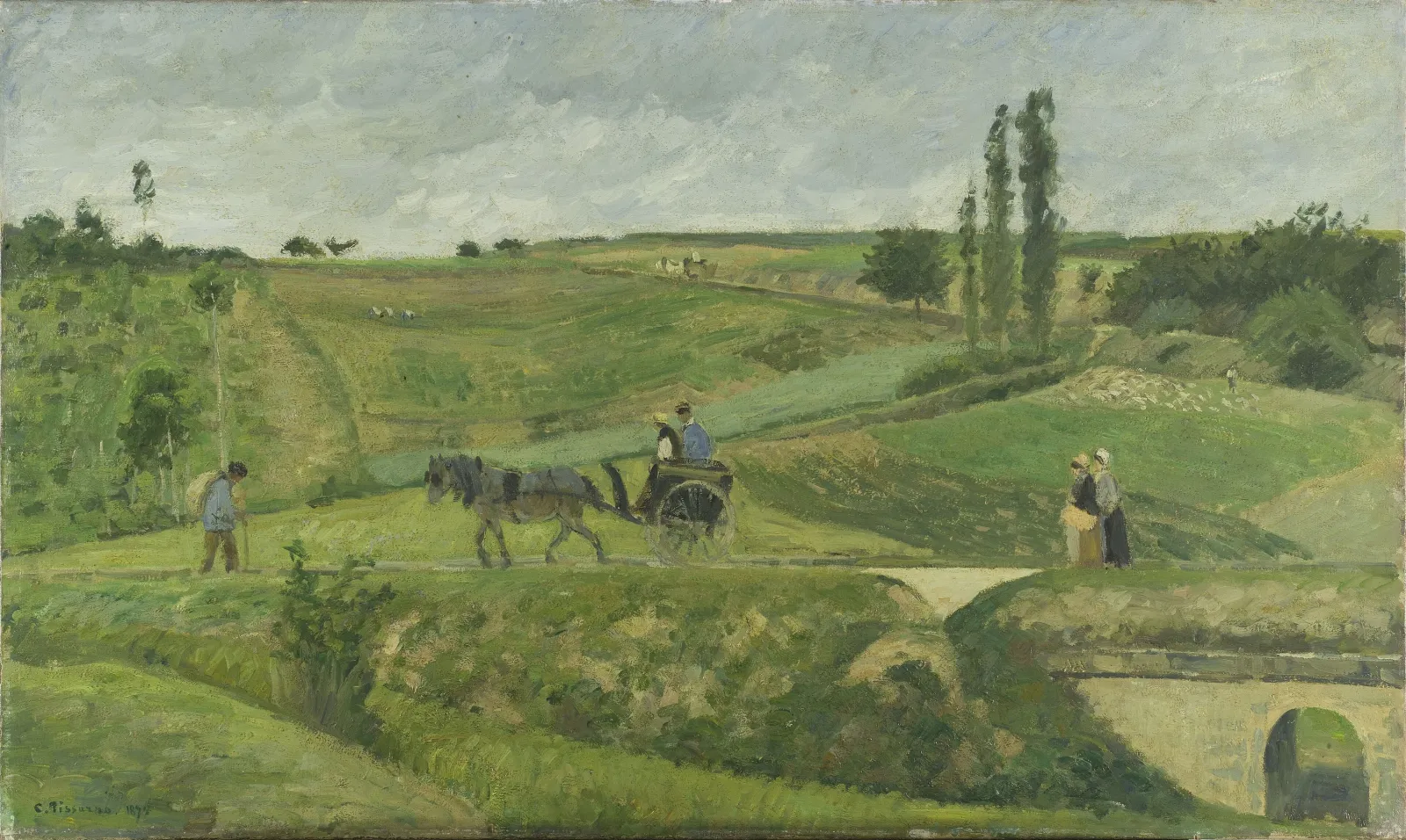 Route d'Ennery, Camille Pissarro