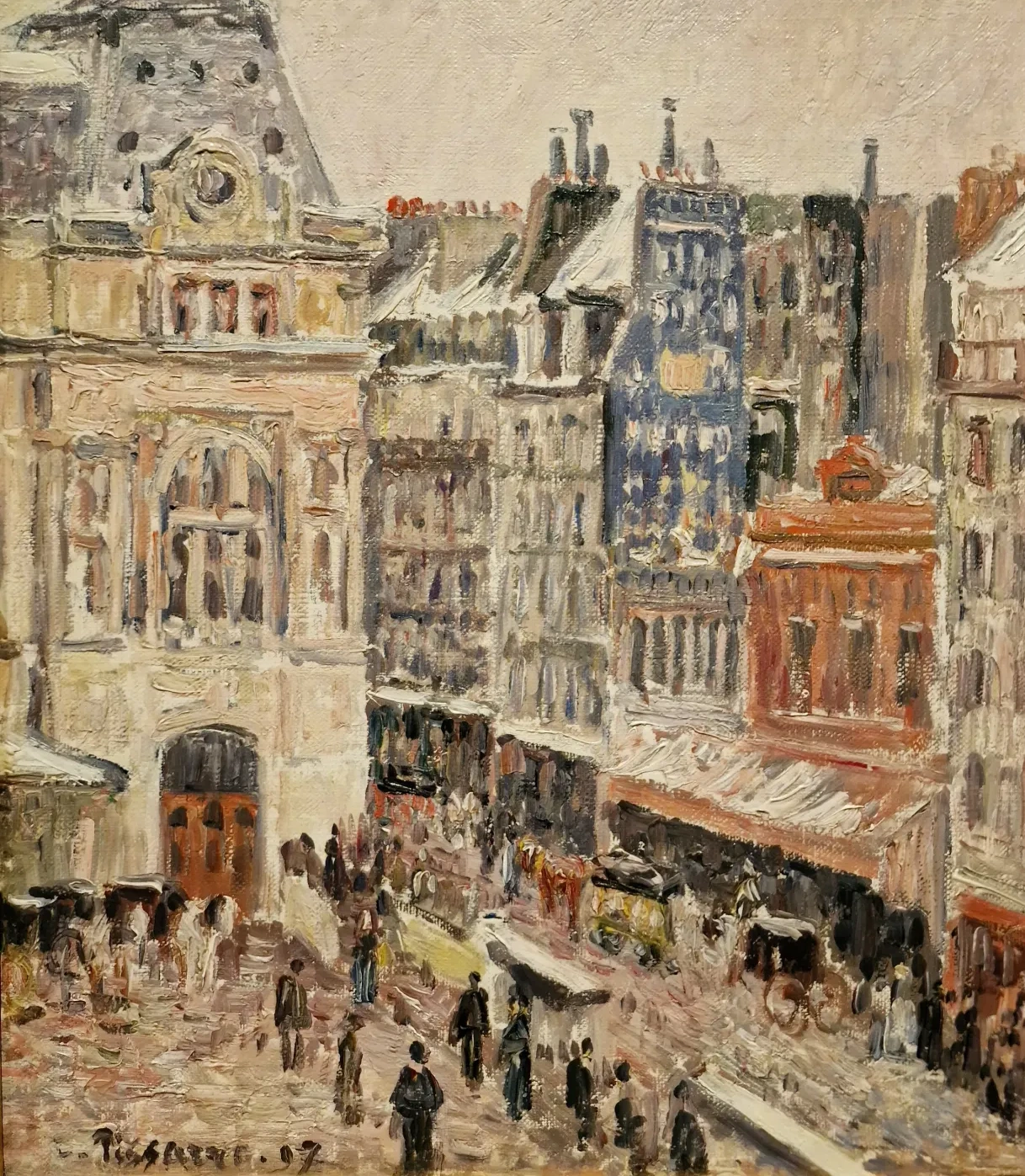 Rue d'Amsterdam et Gare Staint-Lazare, Camille Pissarro