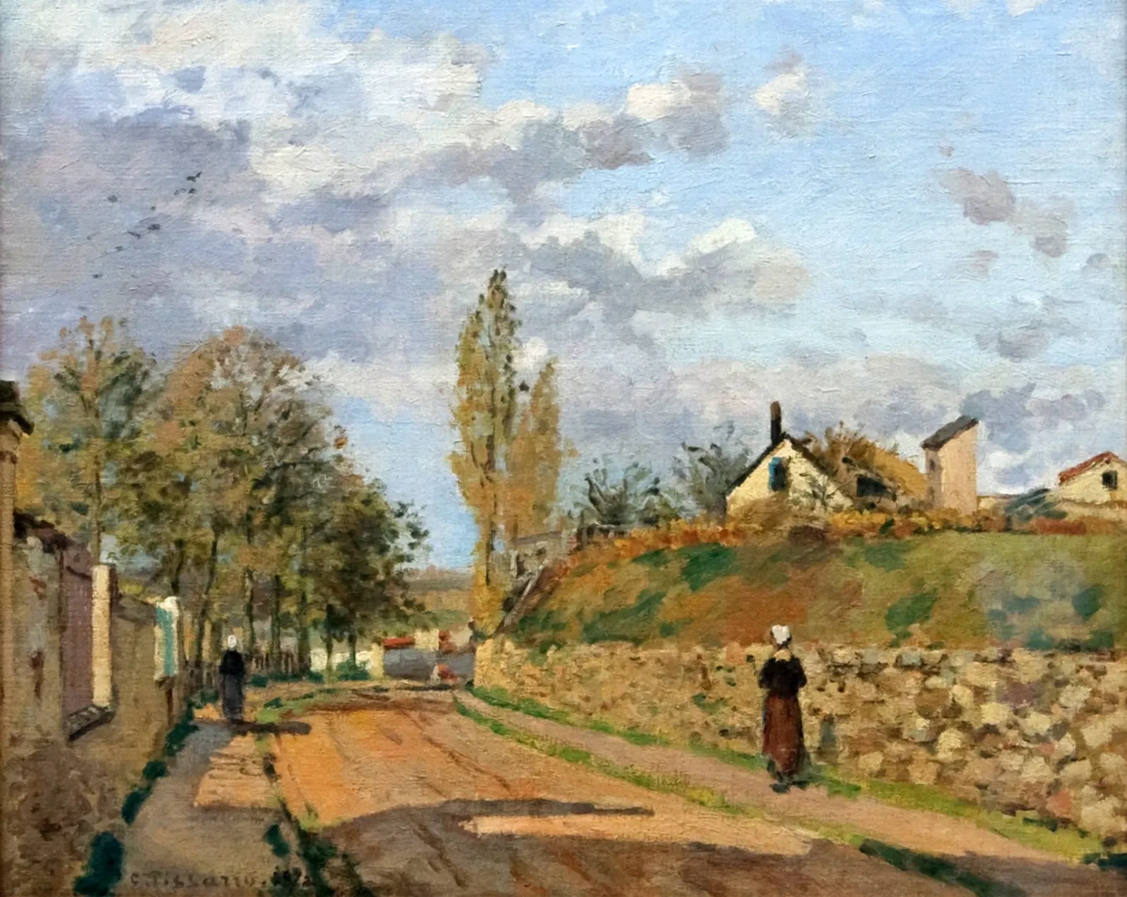 Rue de Beaujour, Pontoise, Camille Pissarro