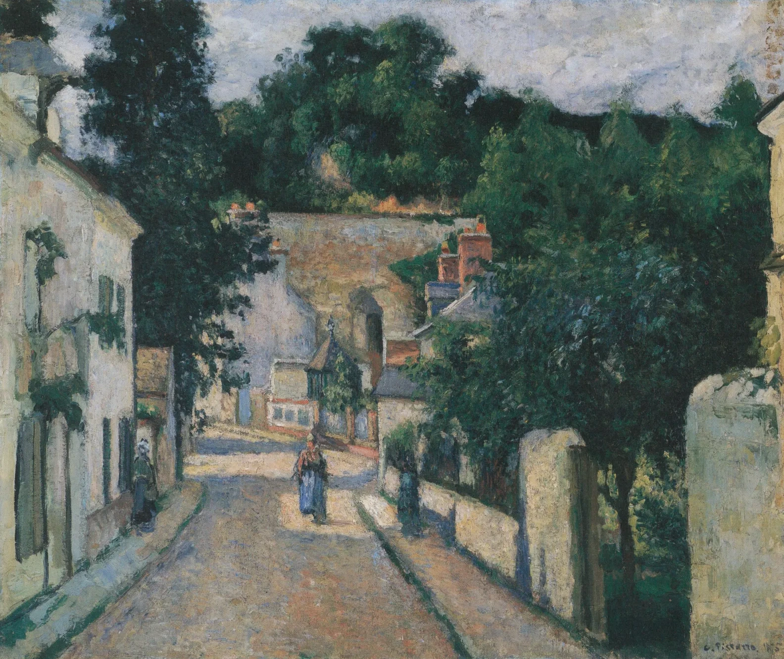 Rue de l'Hermitage, en Pontoise, Camille Pissarro