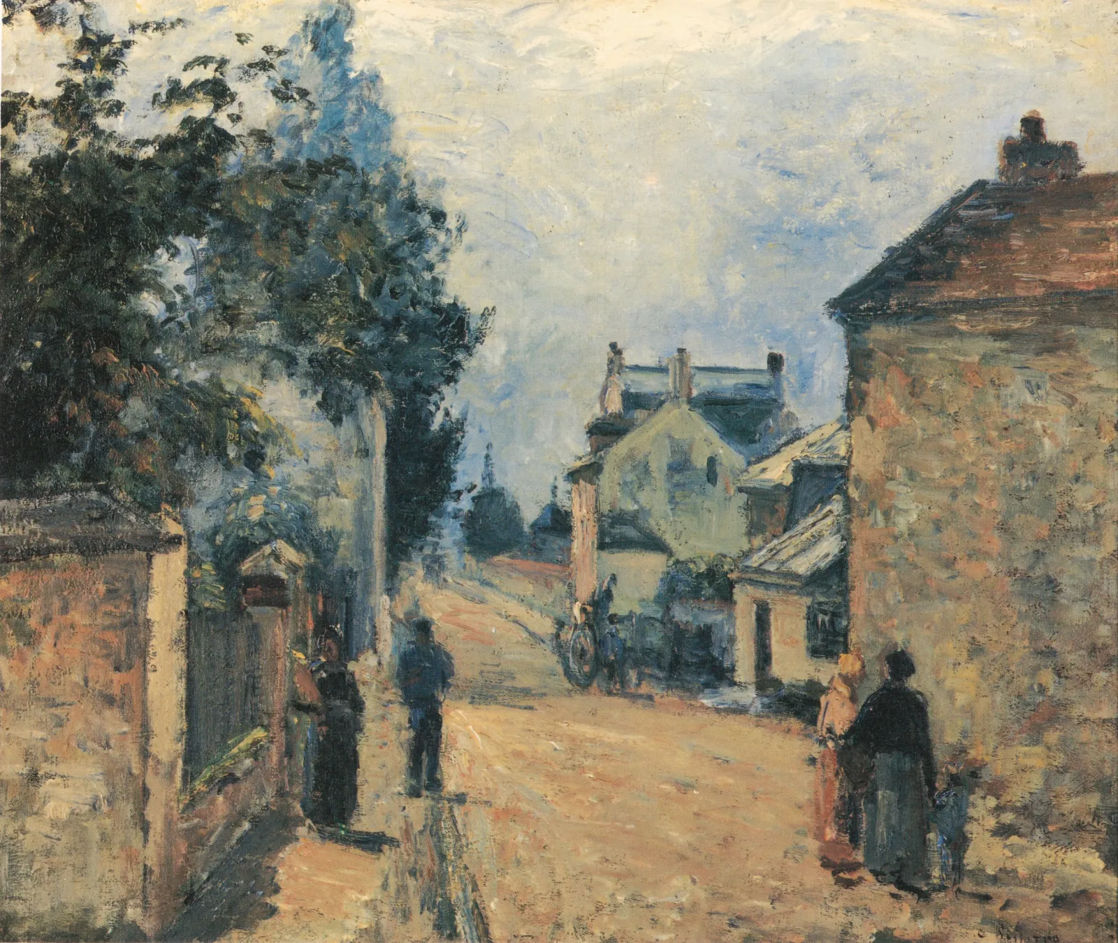 Rue de L´Hermitage, Pontoise, Camille Pissarro