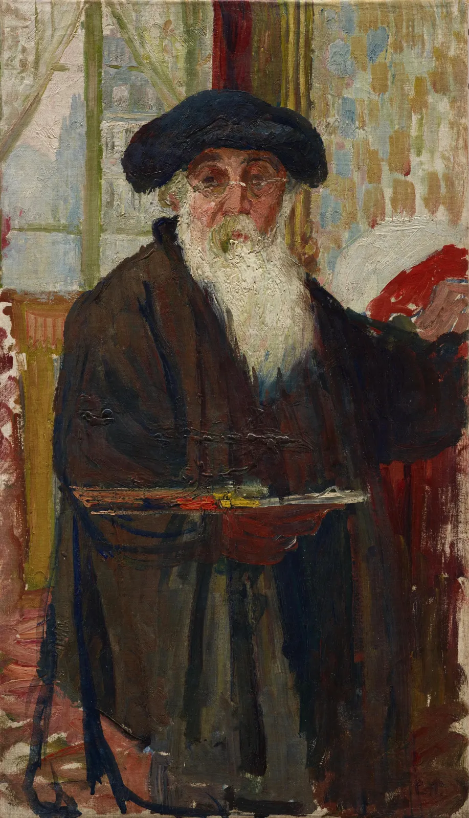 Self_Portrait with Palette, Camille Pissarro