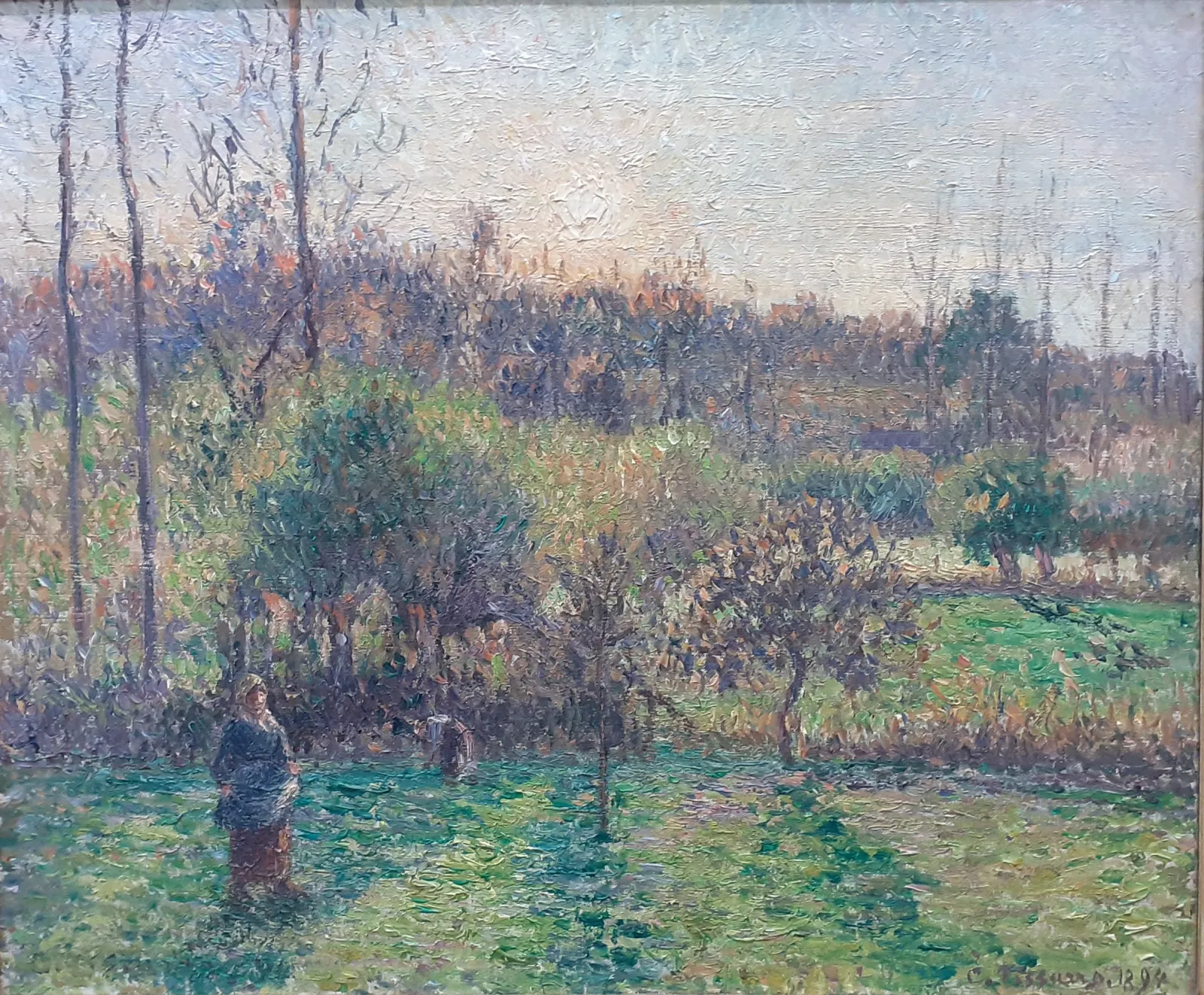 Soleil levant à Éragny, Camille Pissarro