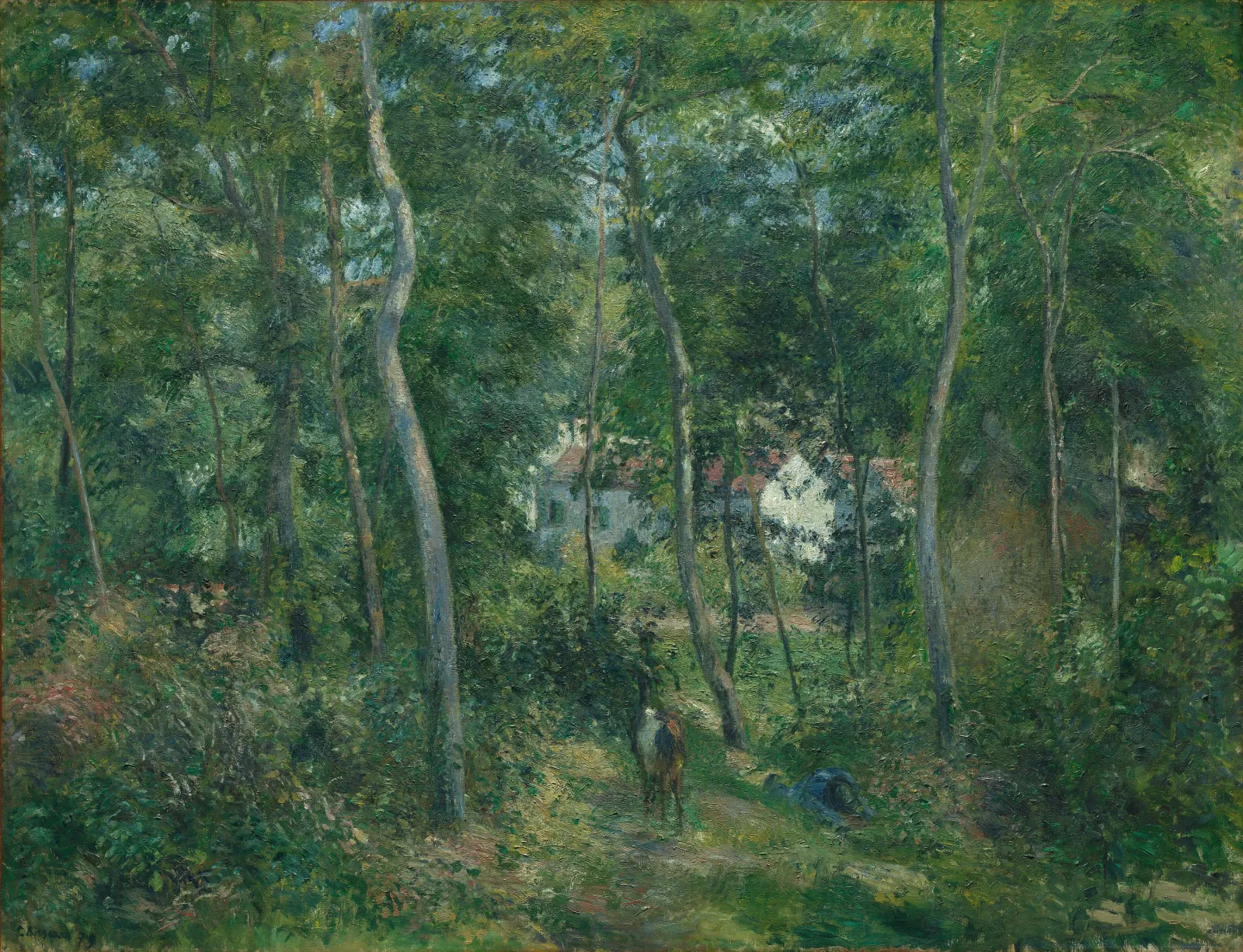 Sous-bois à l'Hermitage, Pontoise / Le Fond de L´Hermitage, Camille Pissarro