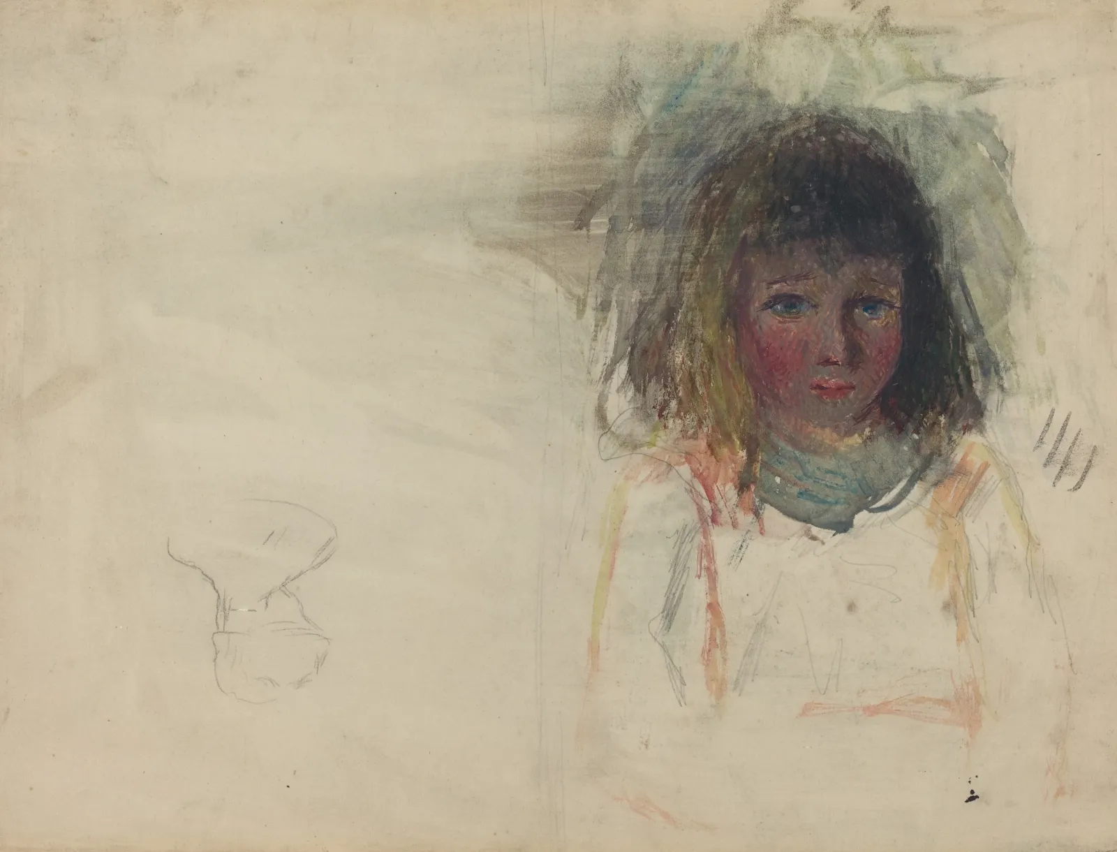 The Artist's Son Georges [verso], Camille Pissarro