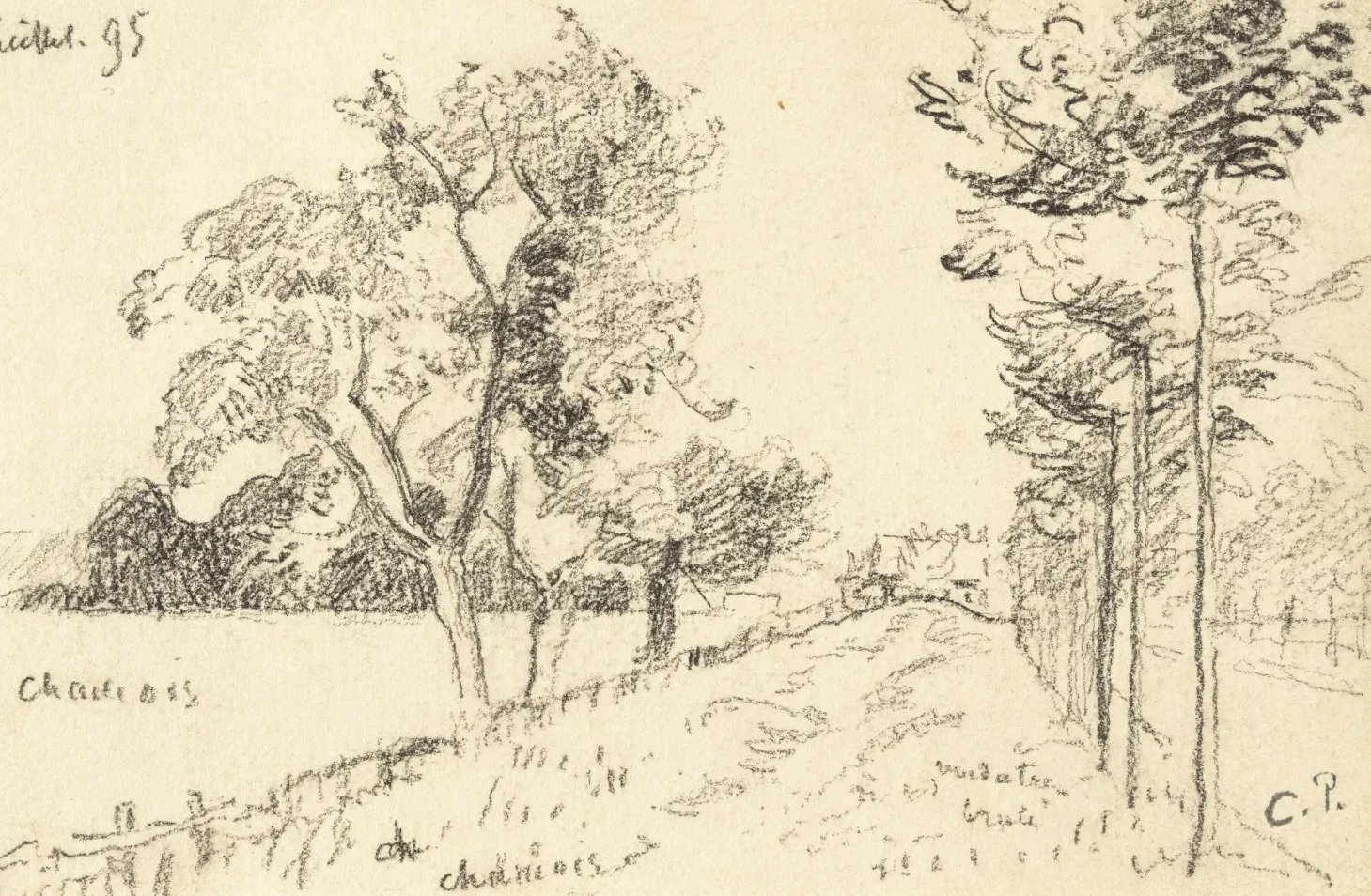 The Driveway, Camille Pissarro
