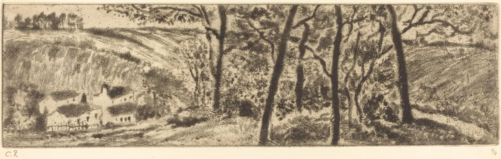 The Long Landscape (Paysage en long), Camille Pissarro
