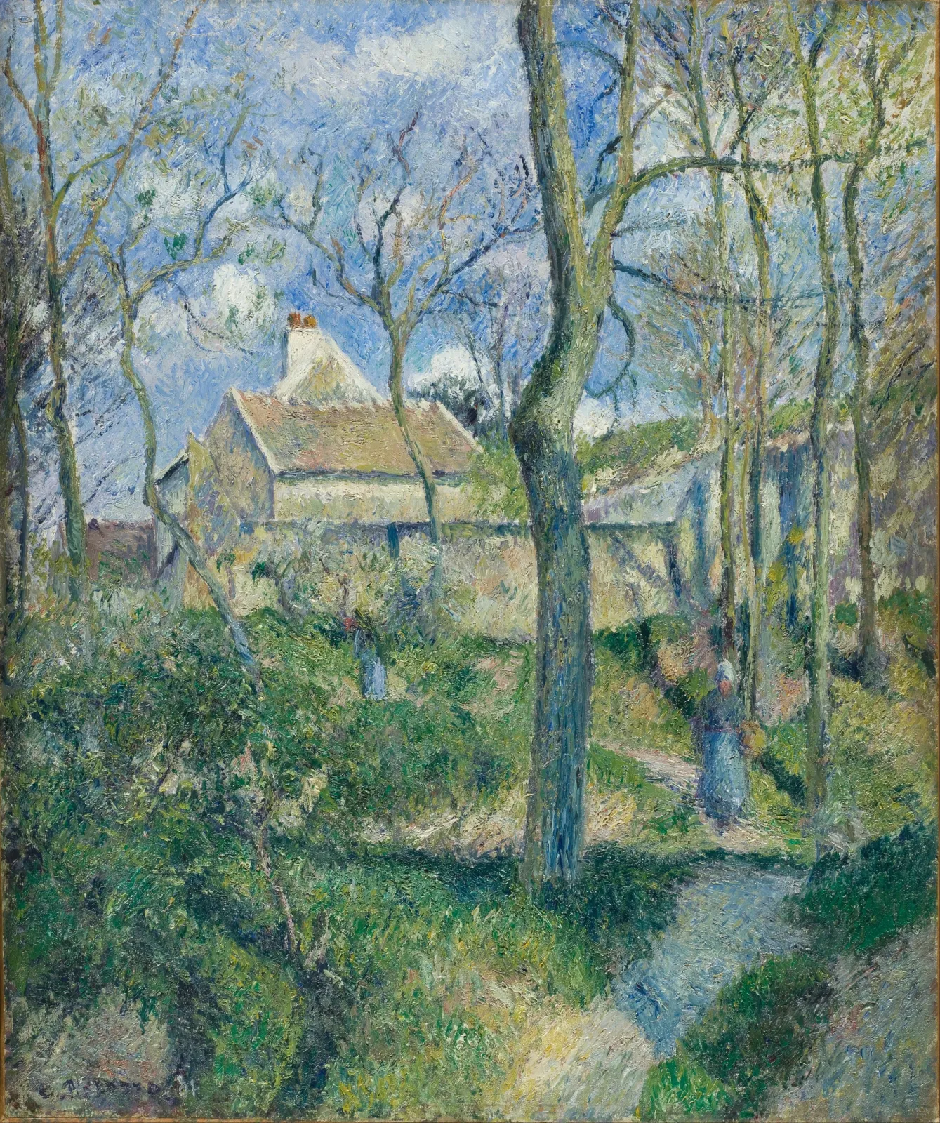 The Path to Les Pouilleux, Pontoise, Camille Pissarro