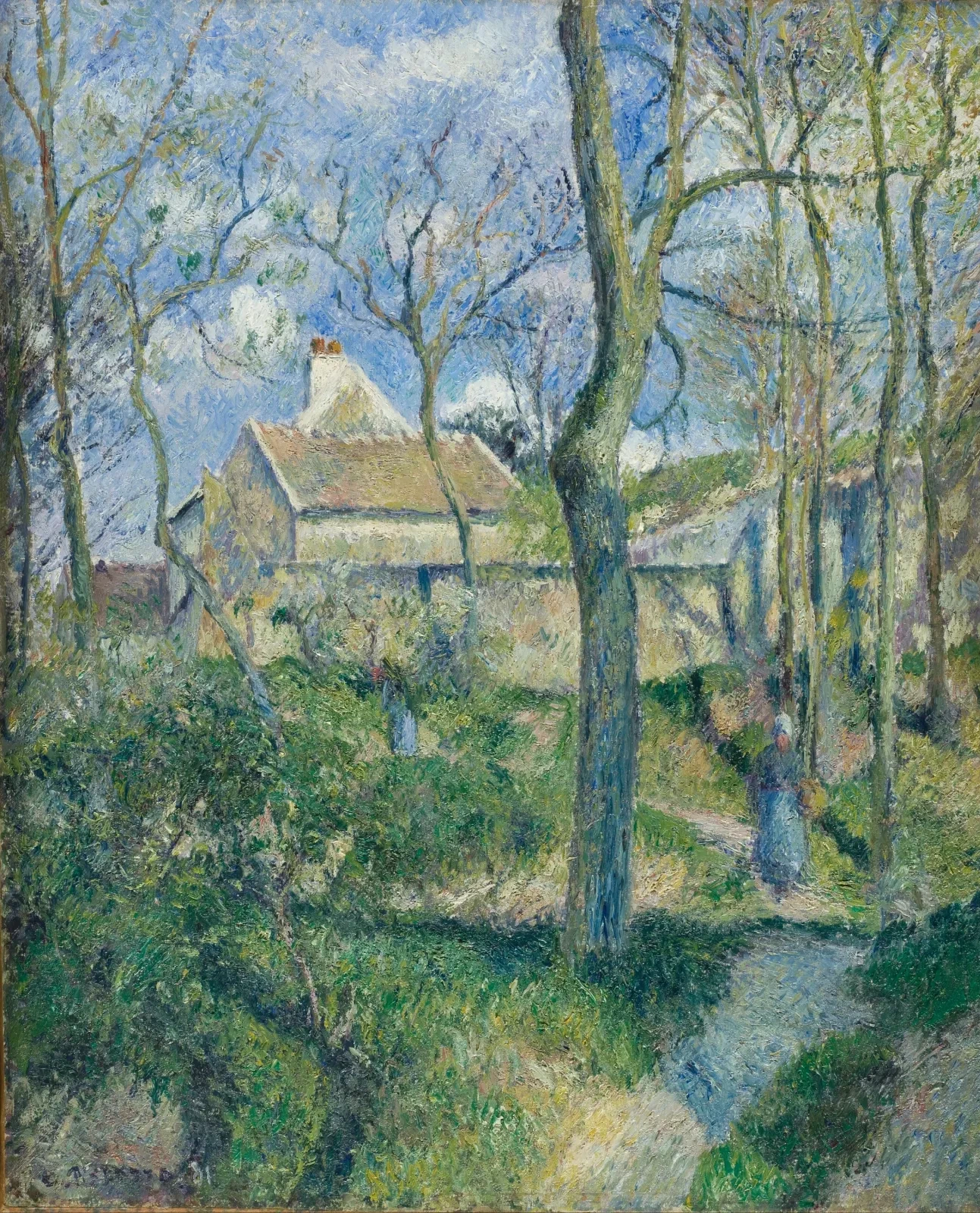 The Path to Les Pouilleux, Pontoise, Camille Pissarro