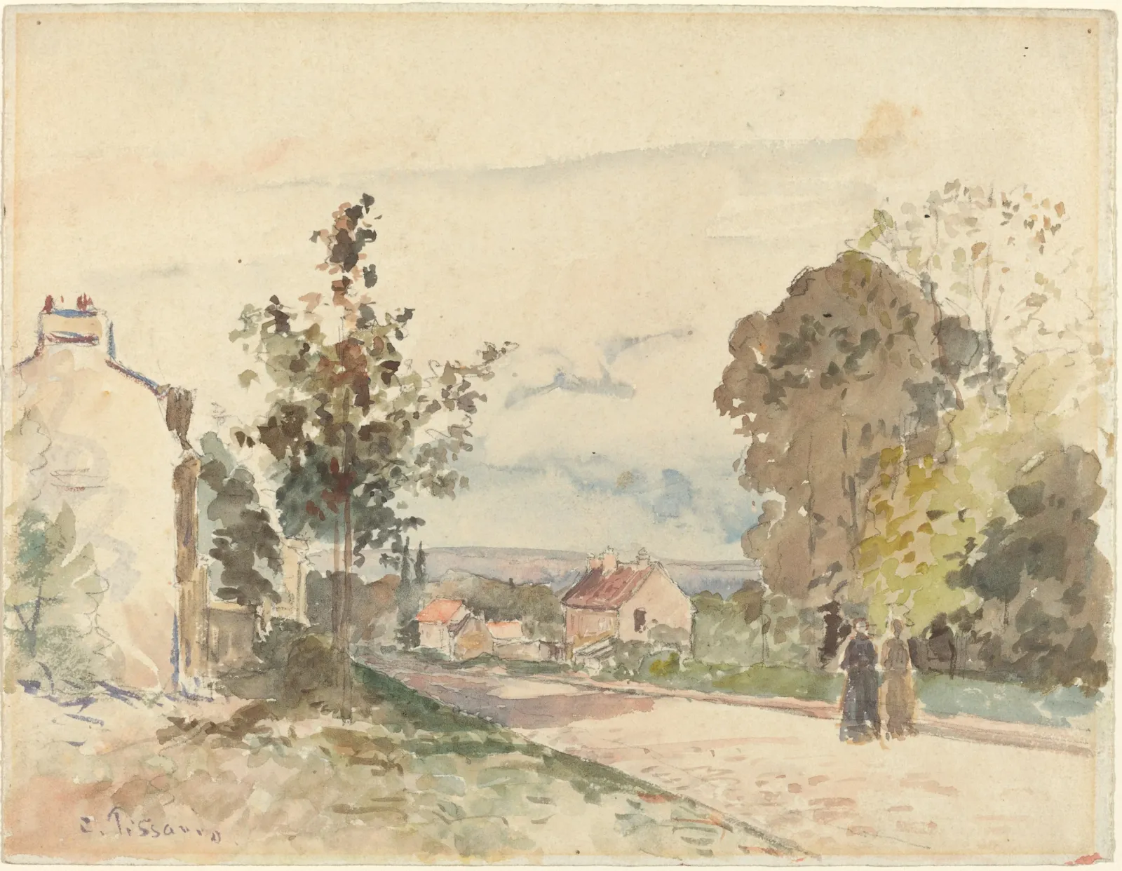 The Road from Versailles to Louveciennes, Camille Pissarro
