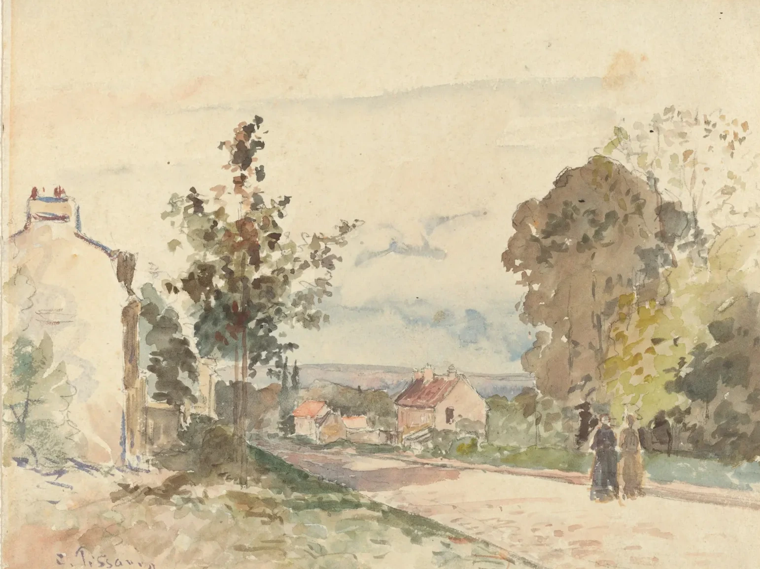 The Road from Versailles to Louveciennes, Camille Pissarro