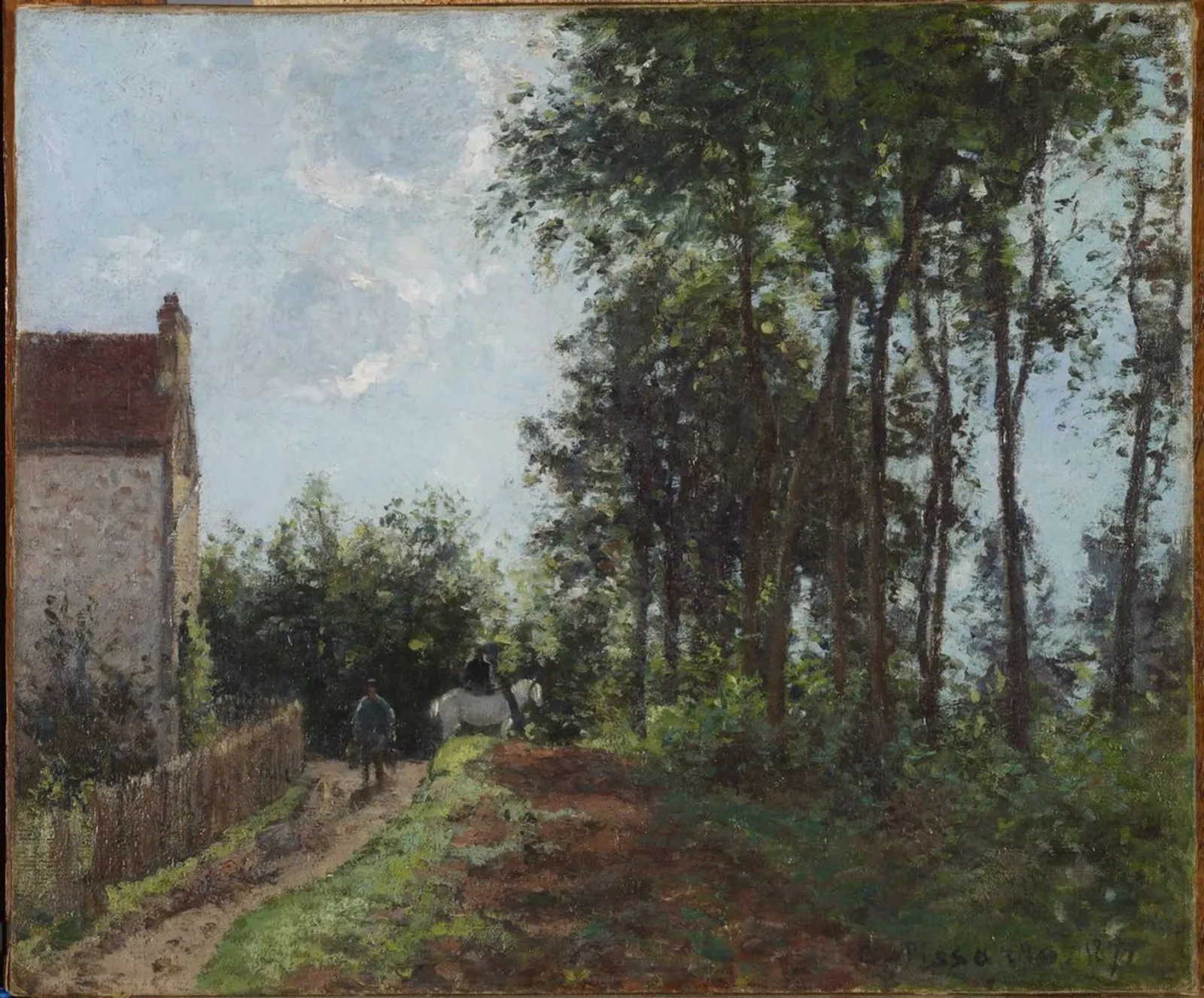 The Road Near the Farm, Camille Pissarro