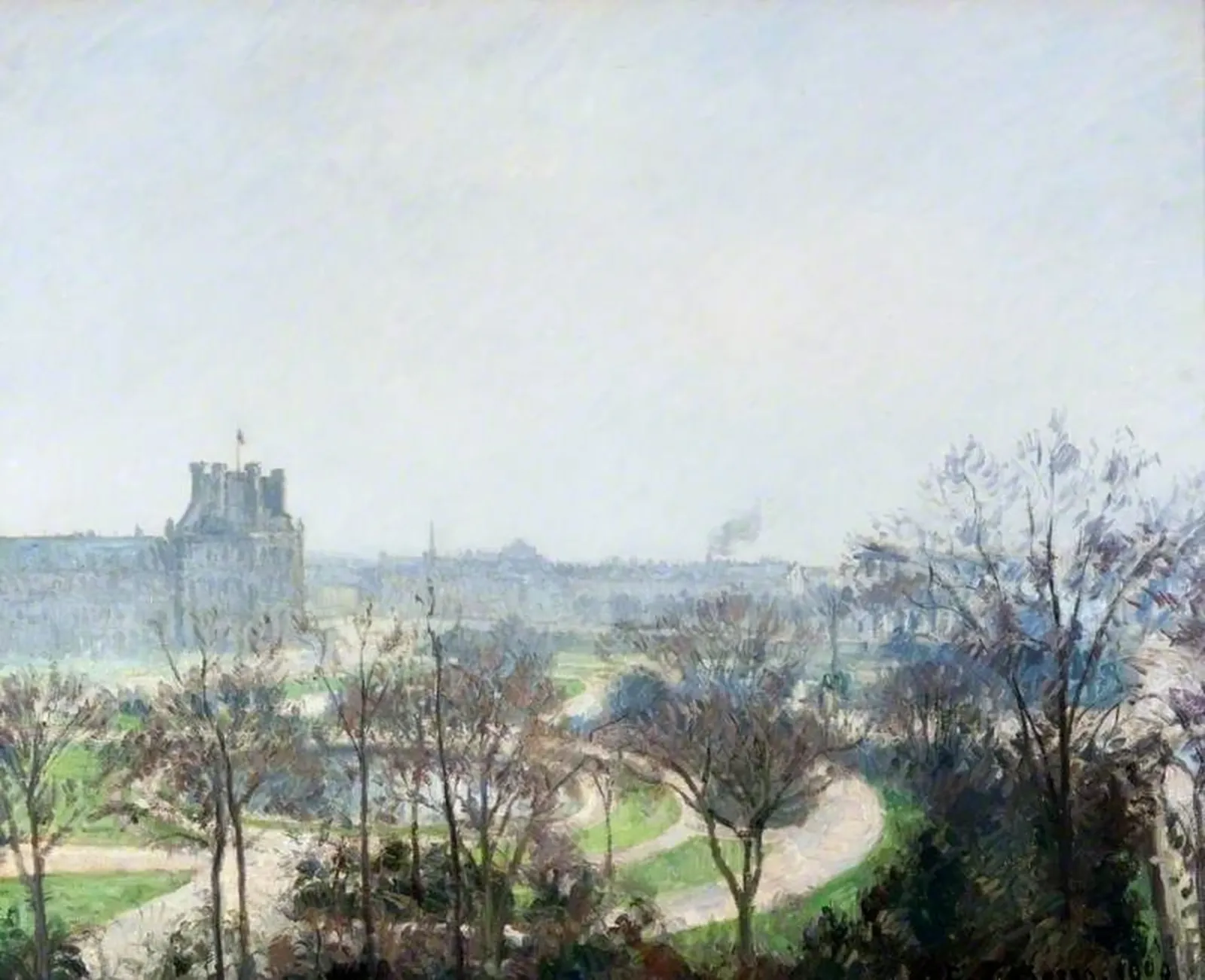The Tuileries Gardens, Paris, Camille Pissarro