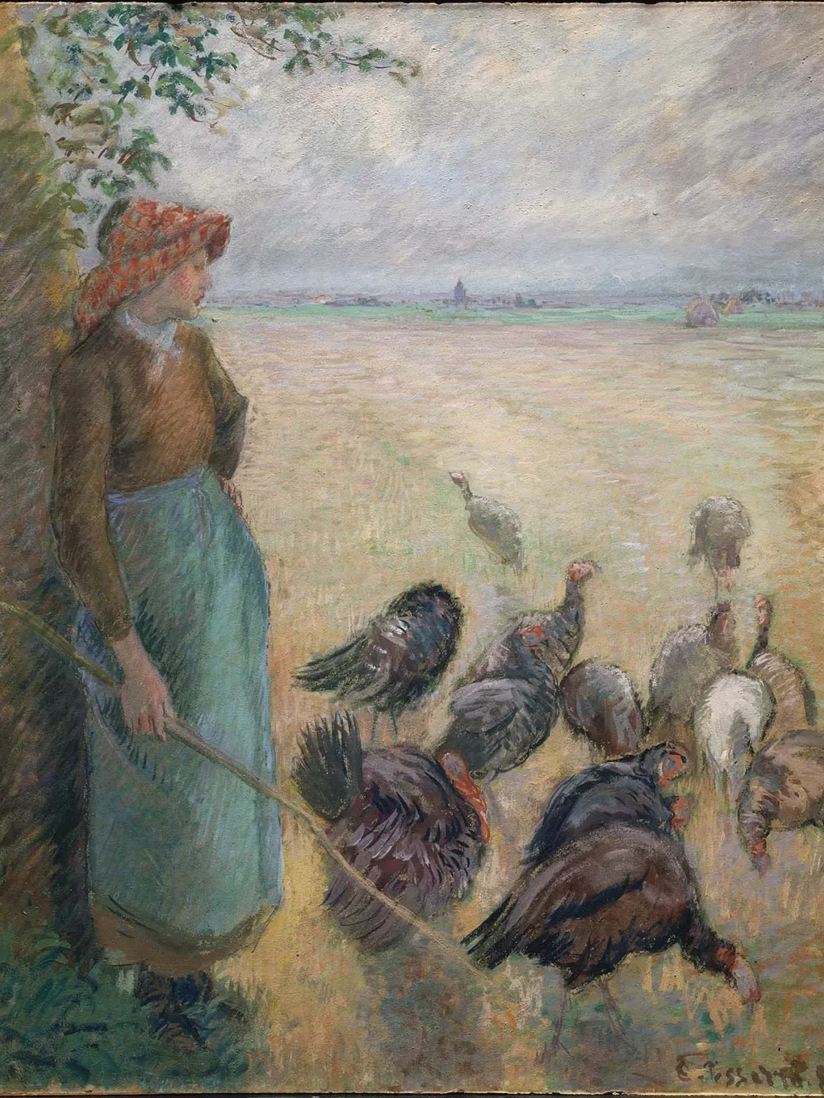 La Gardeuse de dindons, Camille Pissarro