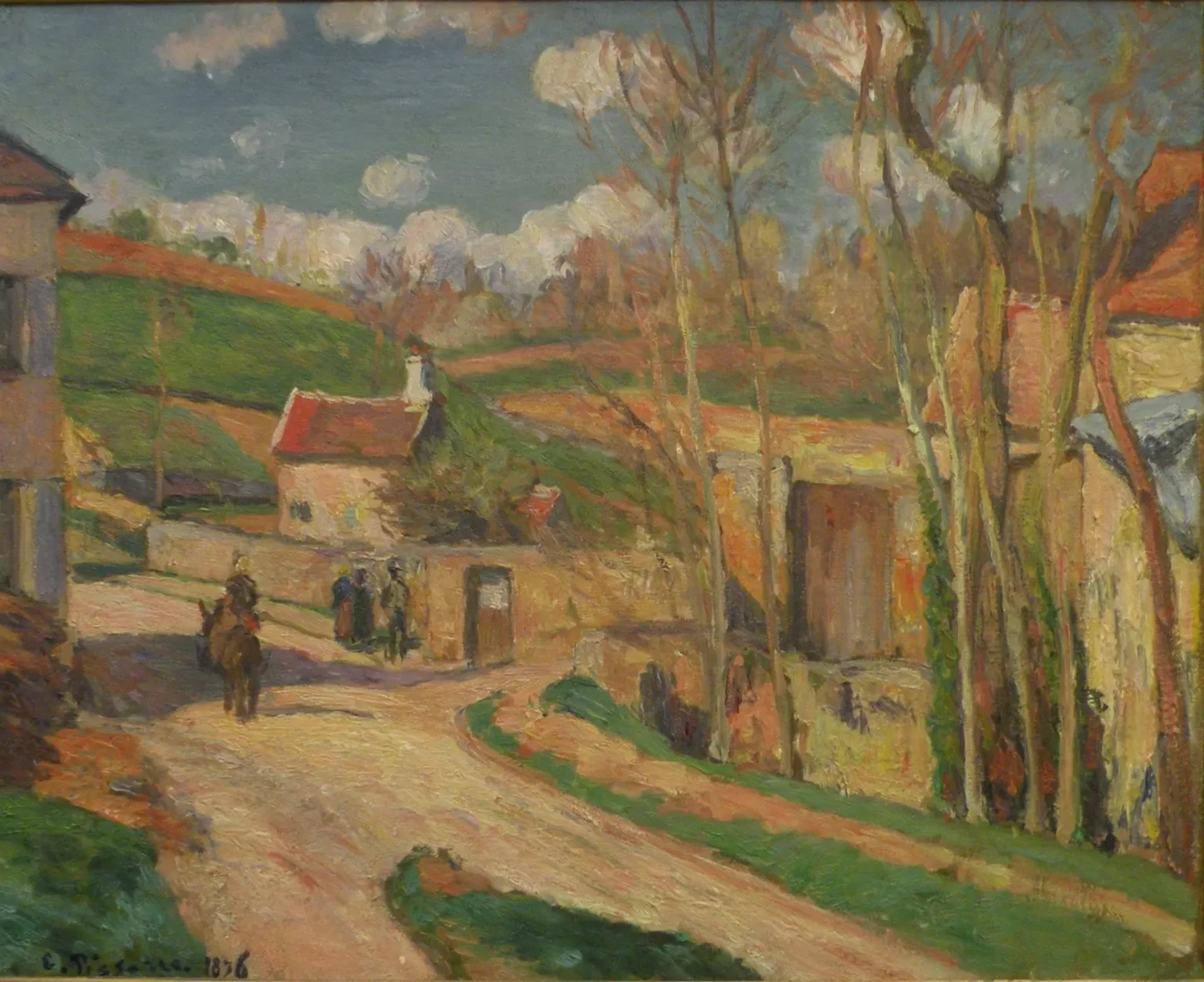 Un carrefour à l'Hermitage, Pontoise, Camille Pissarro