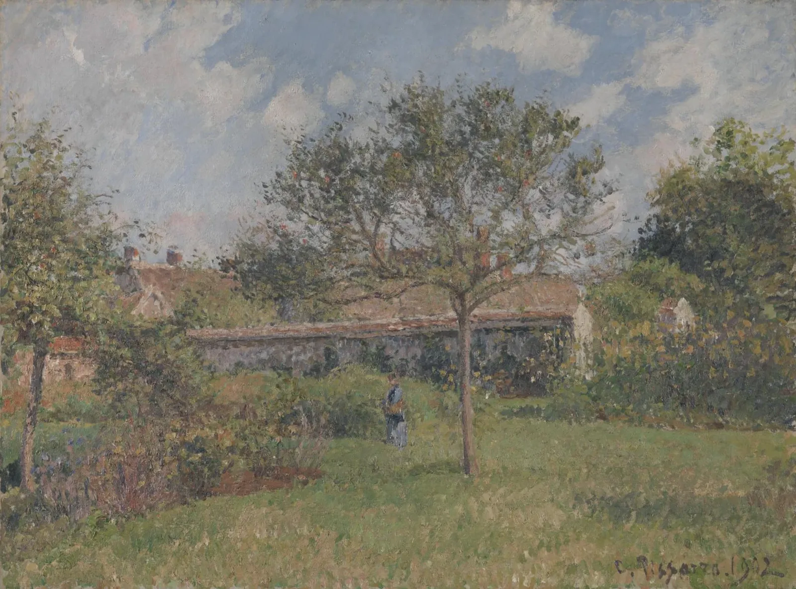 Un Coin du pré à Eragny, Camille Pissarro
