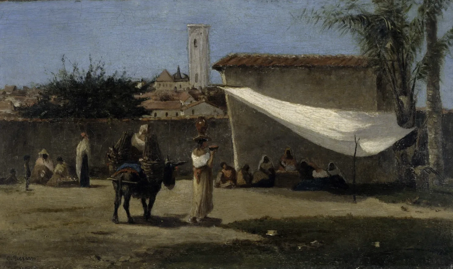 Une place à Caracas, Camille Pissarro