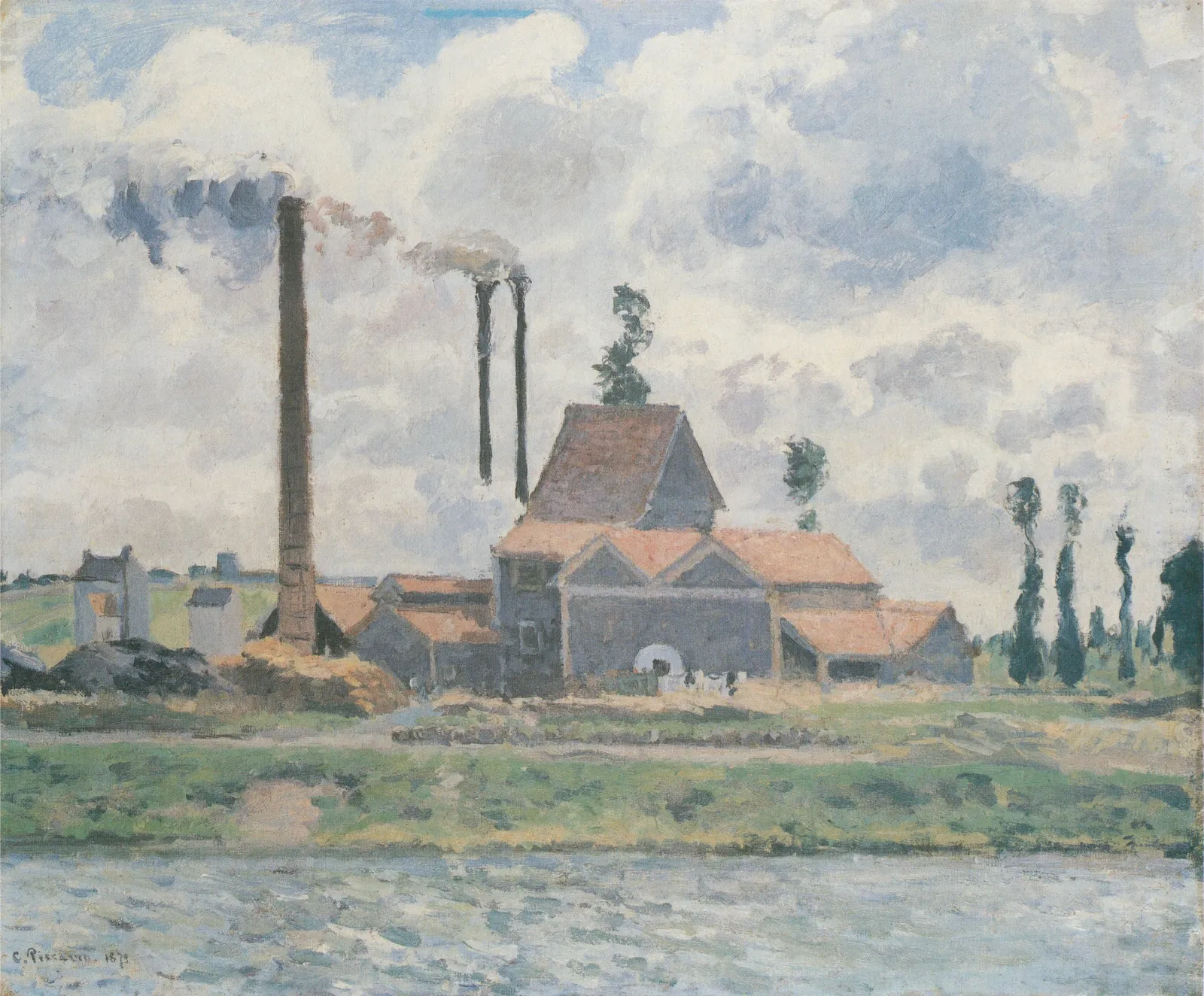 Usine à Saint-Ouen-l’Aumône, Camille Pissarro