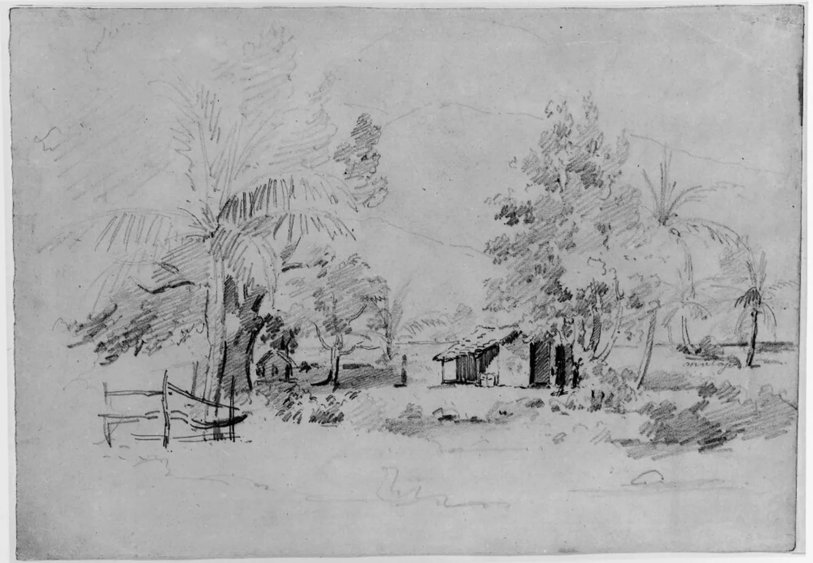 Västindiskt landskap, Camille Pissarro