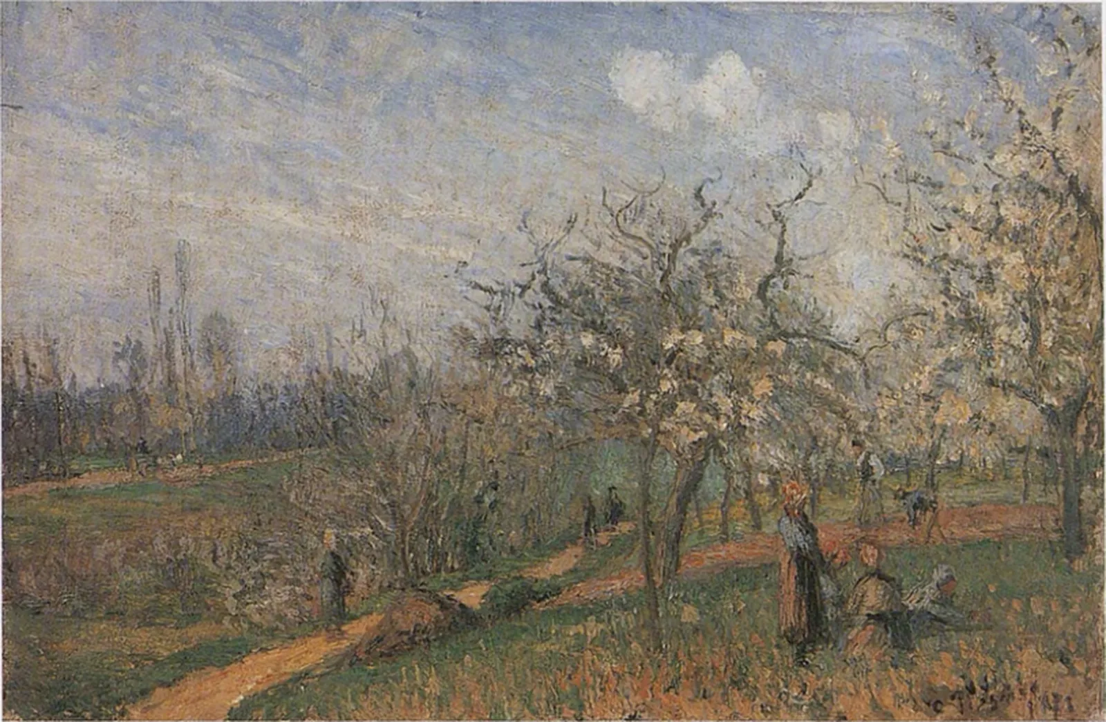 verger en fleurs, Camille Pissarro